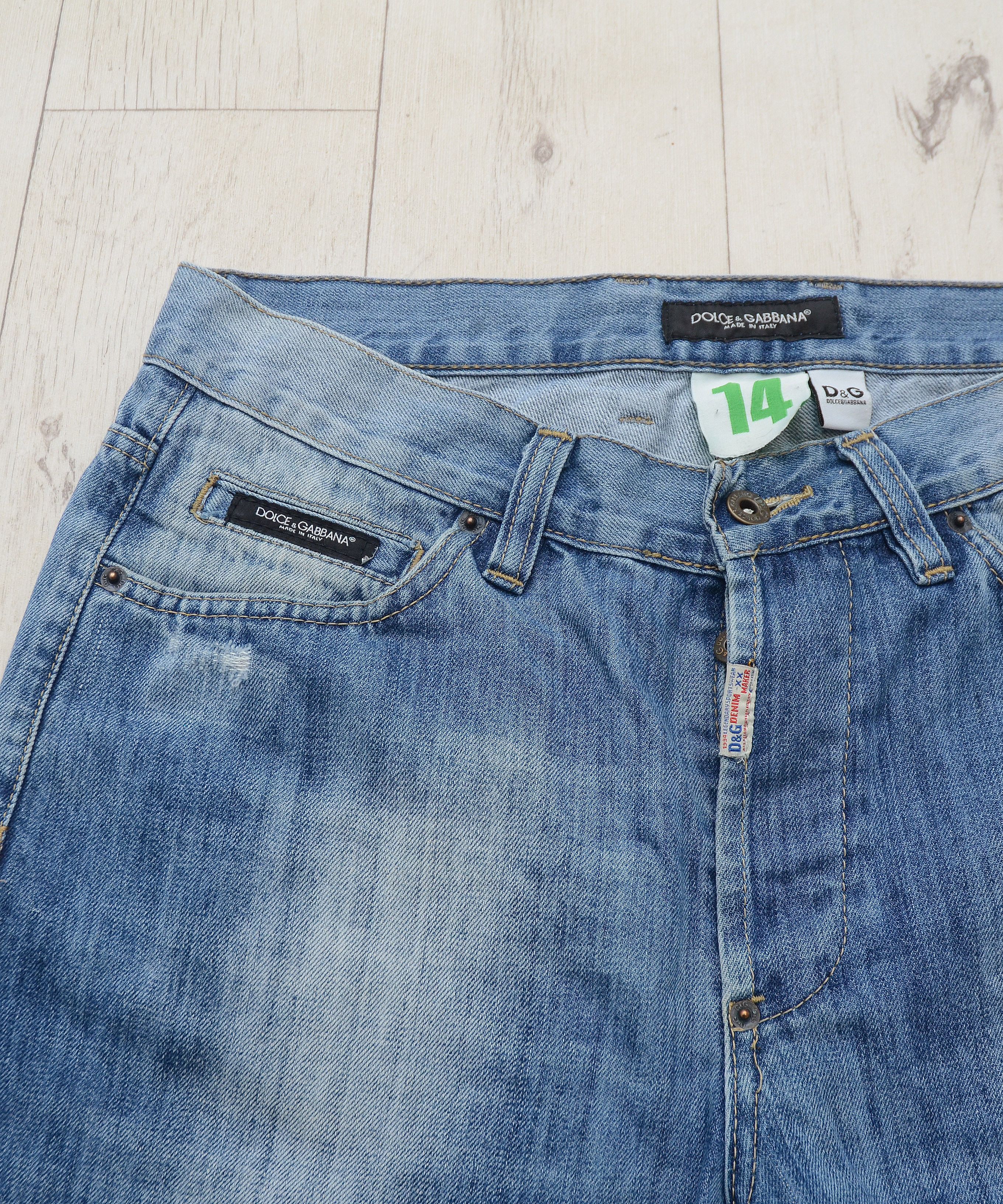 Dolce & Gabbana × Vintage Vintage Dolce & Gabbana 14 Distressed Denim Jeans Size US 34 / EU 50 - 7 Thumbnail