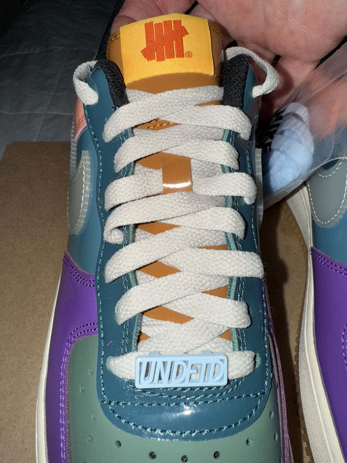 Nike × Undefeated Nike Undefeated Air Force 1 SP Celestine Blue, NEW! 9 men’s Size US 9 / EU 42 - 8 Thumbnail