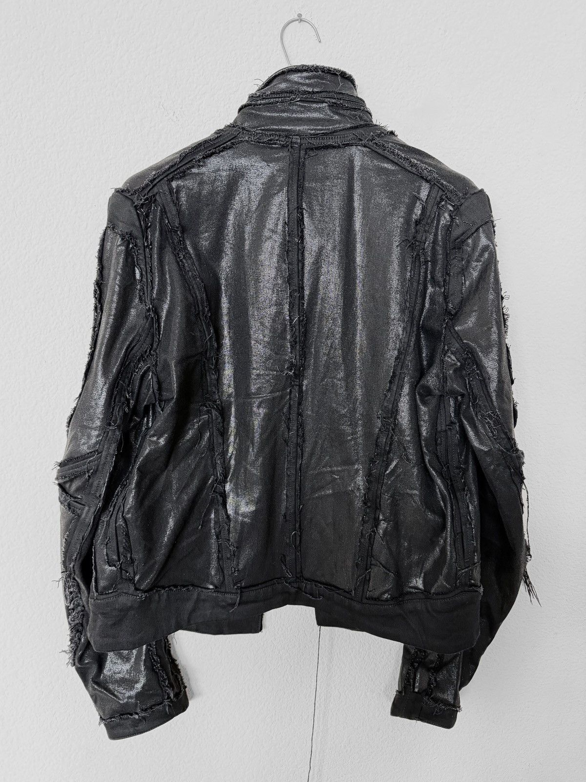 Julius Waxed Distressed Denim Jacket 817BLM2