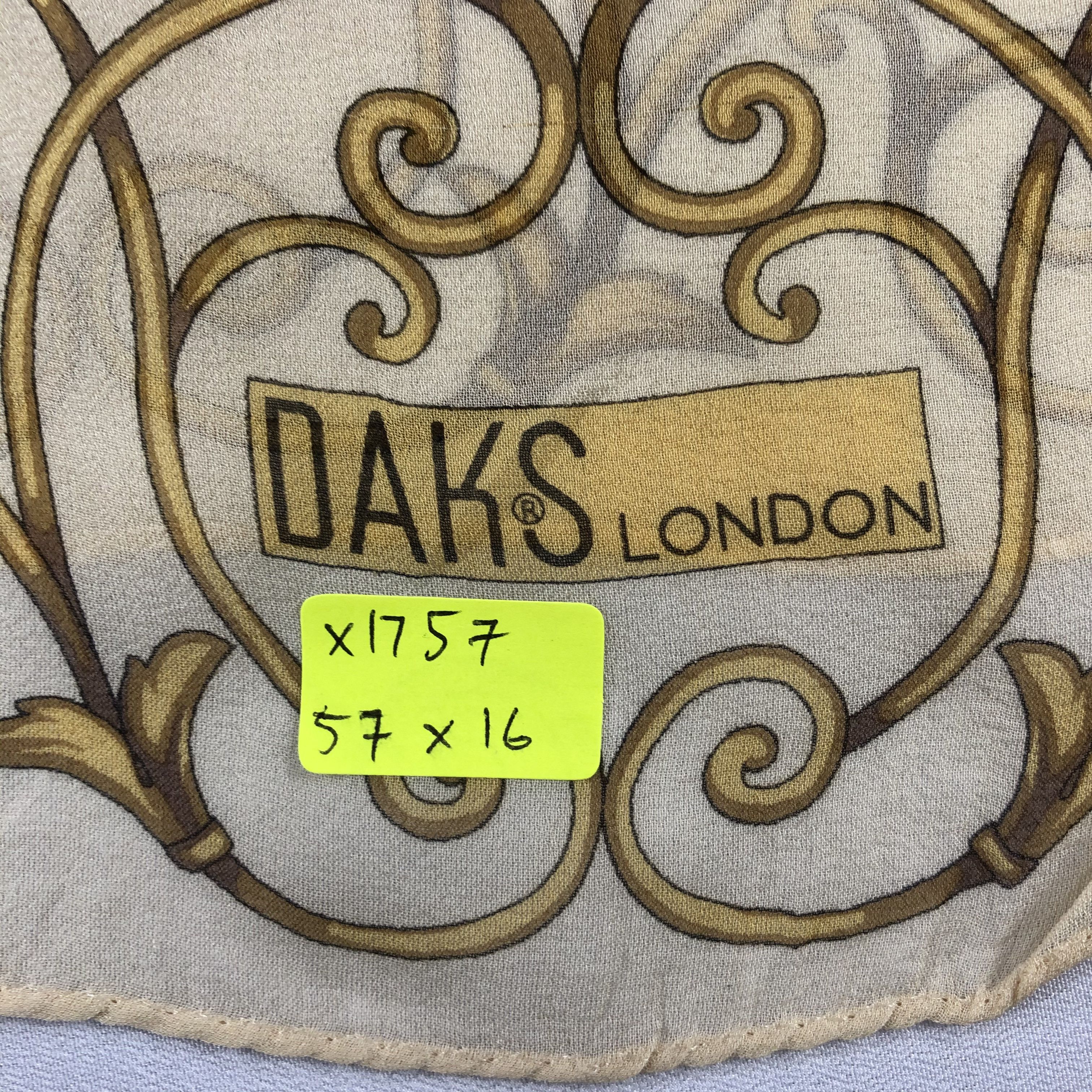 DAKS Vintage Daks London Silk Scarf Size ONE SIZE - 7 Thumbnail