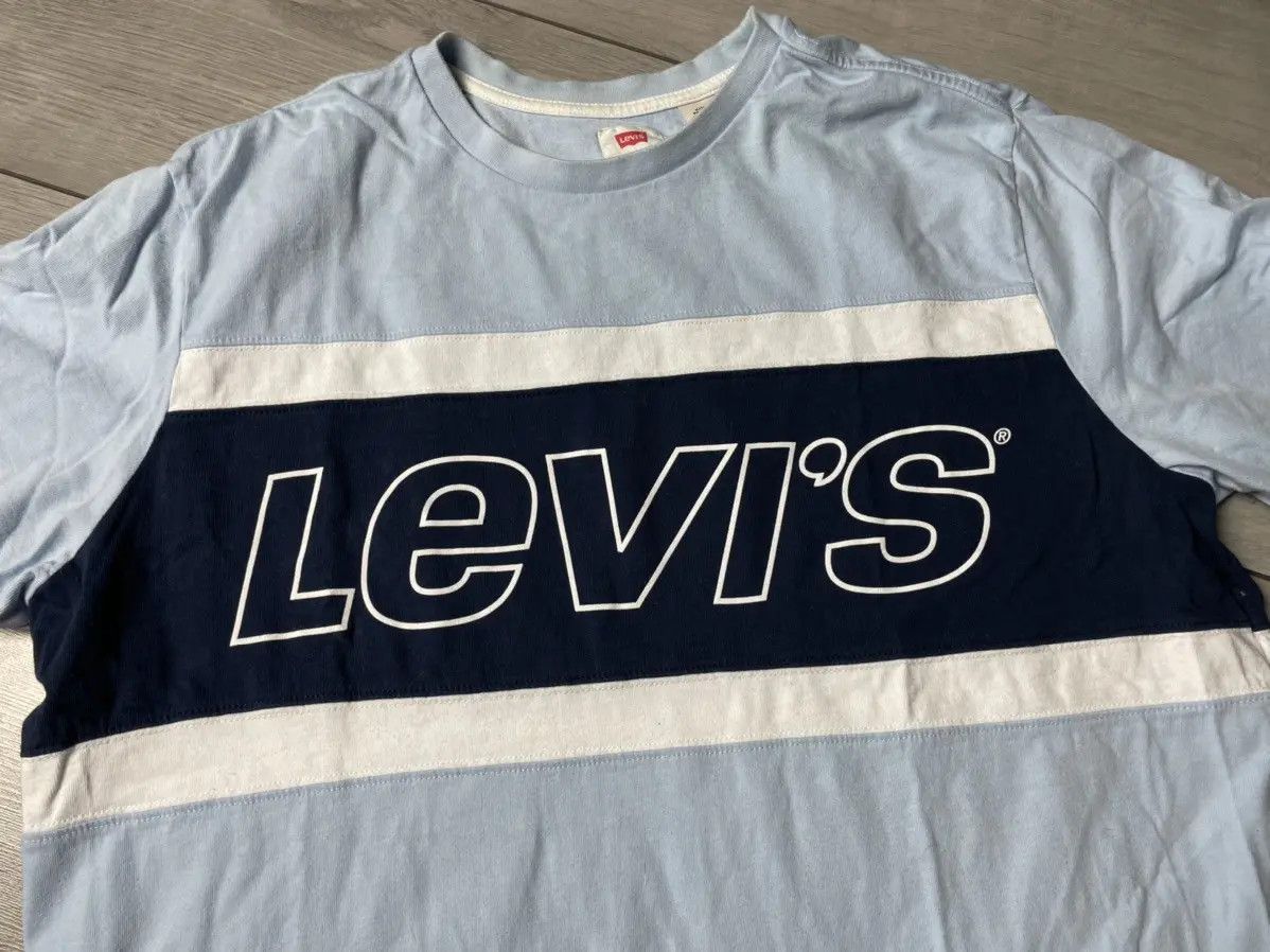 Levi's Levis box logo T-shirt casual streetwear size XLarge Size US XL / EU 56 / 4 - 3 Thumbnail