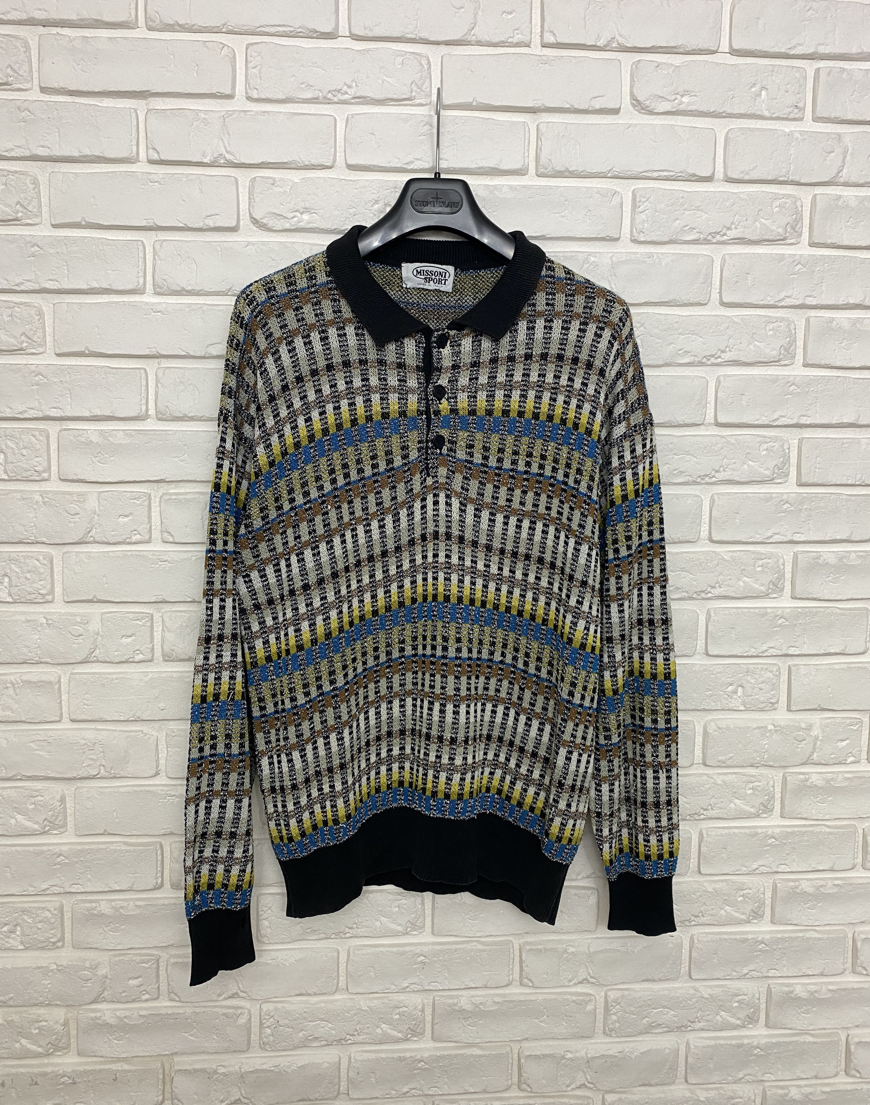 Missoni Missoni Sport Sweater Jumper Collared Multicolor Size L Size US L / EU 52-54 / 3 - 1 Thumbnail