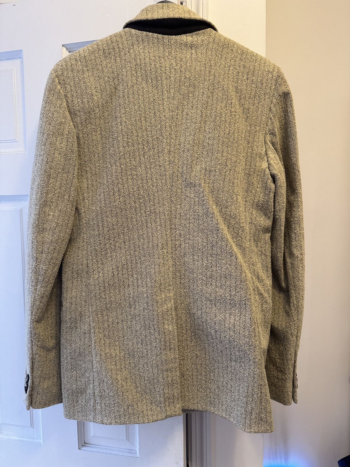 Bottega Veneta Salon 1 silk blend stretch herringbone blazer Size 46R - 4 Thumbnail