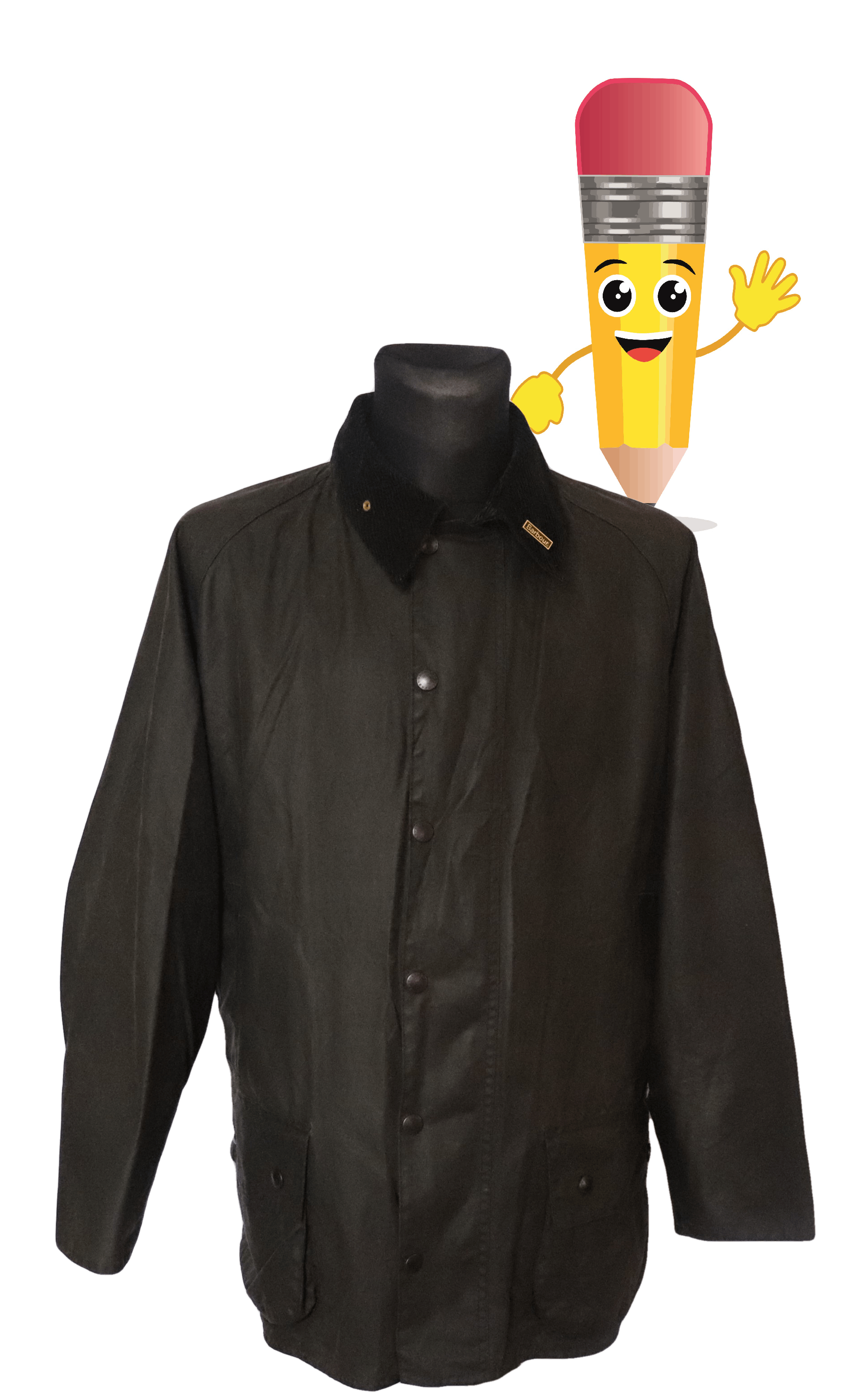 Barbour Beaufort Waxed Cotton Jacket A145 Coat rare UK Sz XL