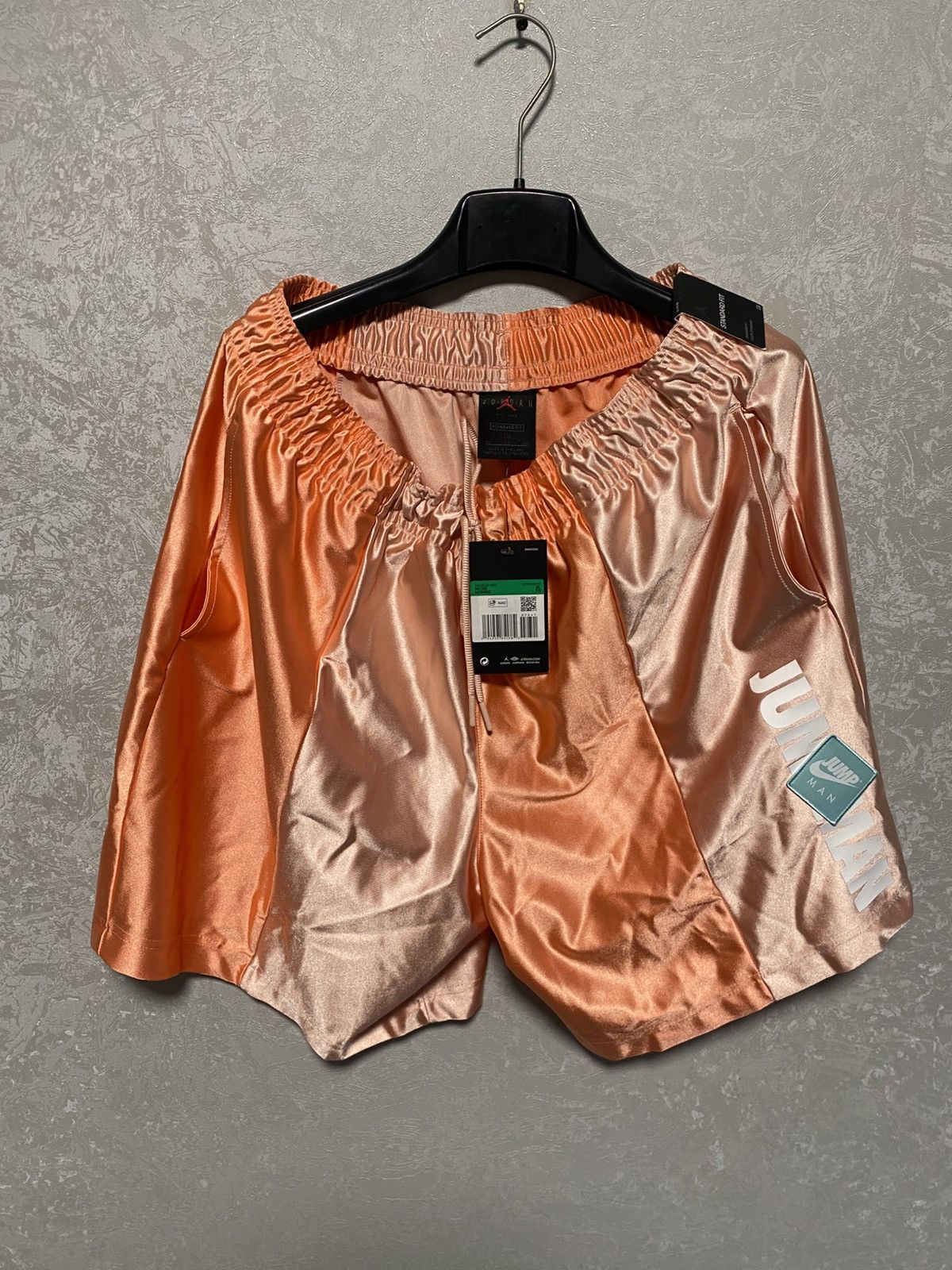 Jordan Brand Jordan Jumpman Satin Shorts Peach/Orange | Size XL | NWT Size US 32 / EU 48 - 1 Thumbnail