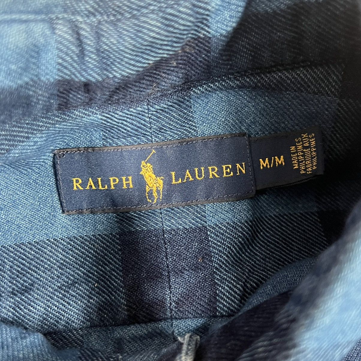 Other × Polo Ralph Lauren Polo Ralph Lauren Blue Indigo Plaid Denim Button Up Pocket Size US M / EU 48-50 / 2 - 6 Thumbnail
