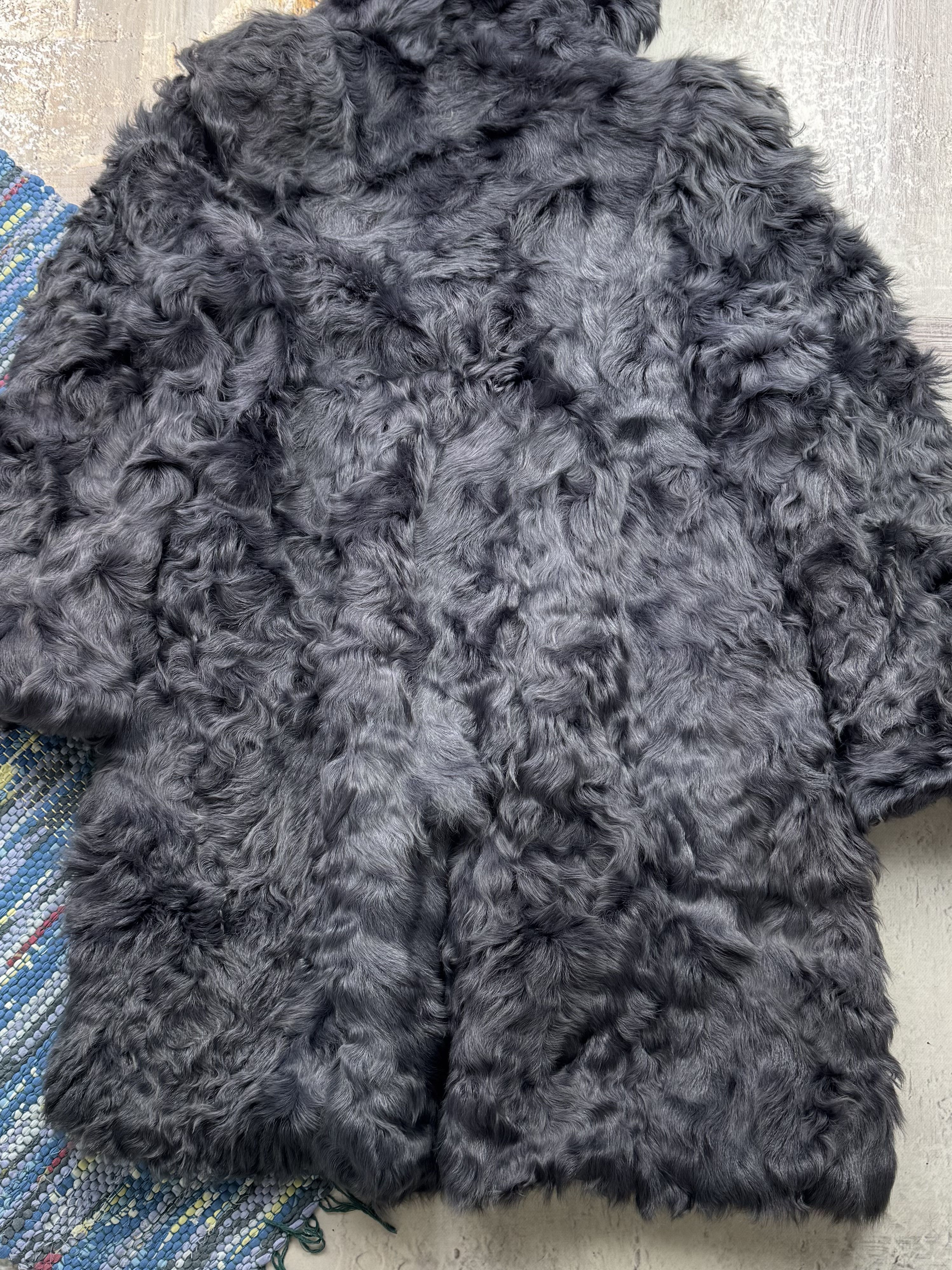 Vintage Real Fur Hooded Coat A723D15