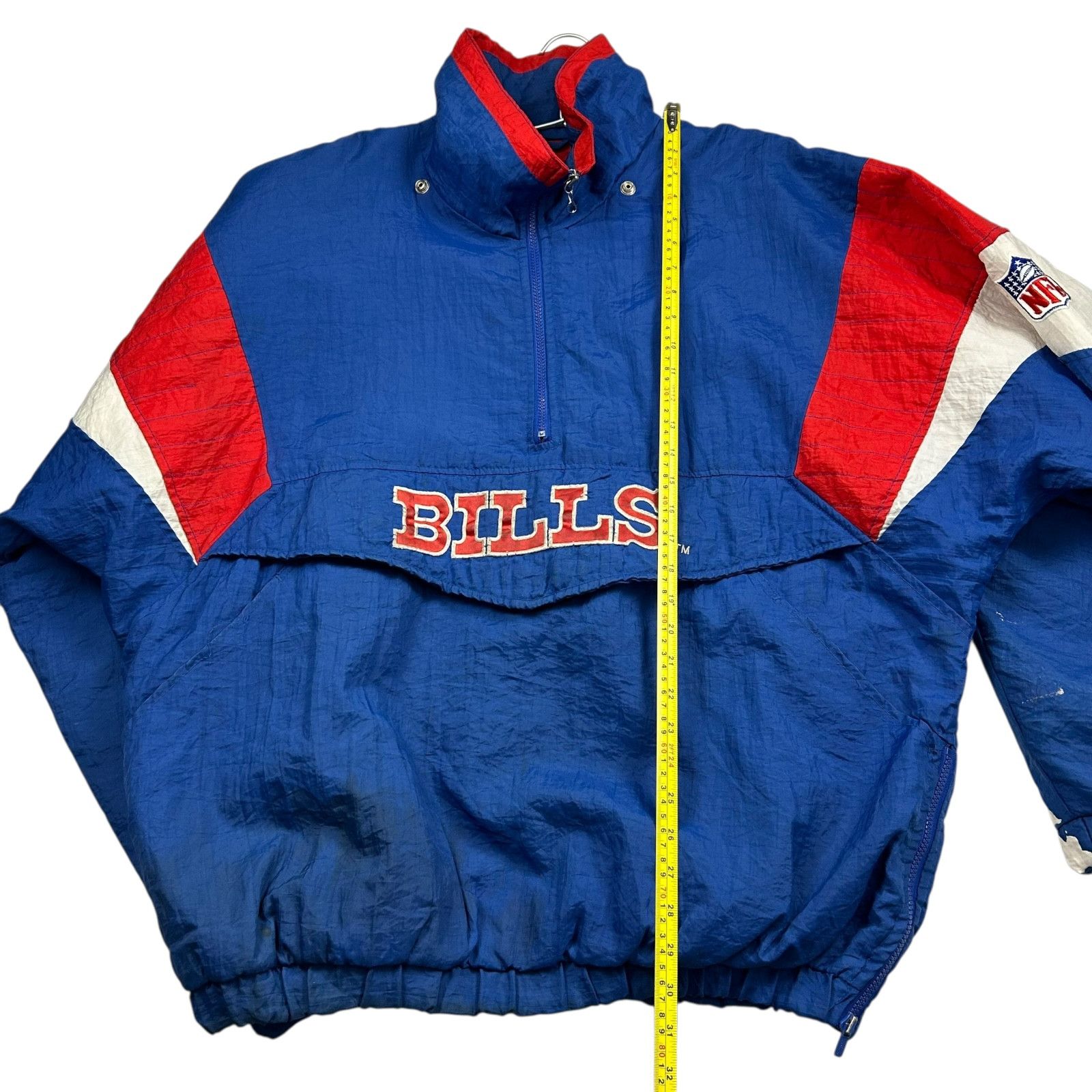 NFL VTG 90s BUFFALO BILLS STARTER PUFFER JACKET PULLOVER SIZE XL Size US L / EU 52-54 / 3 - 14 Thumbnail