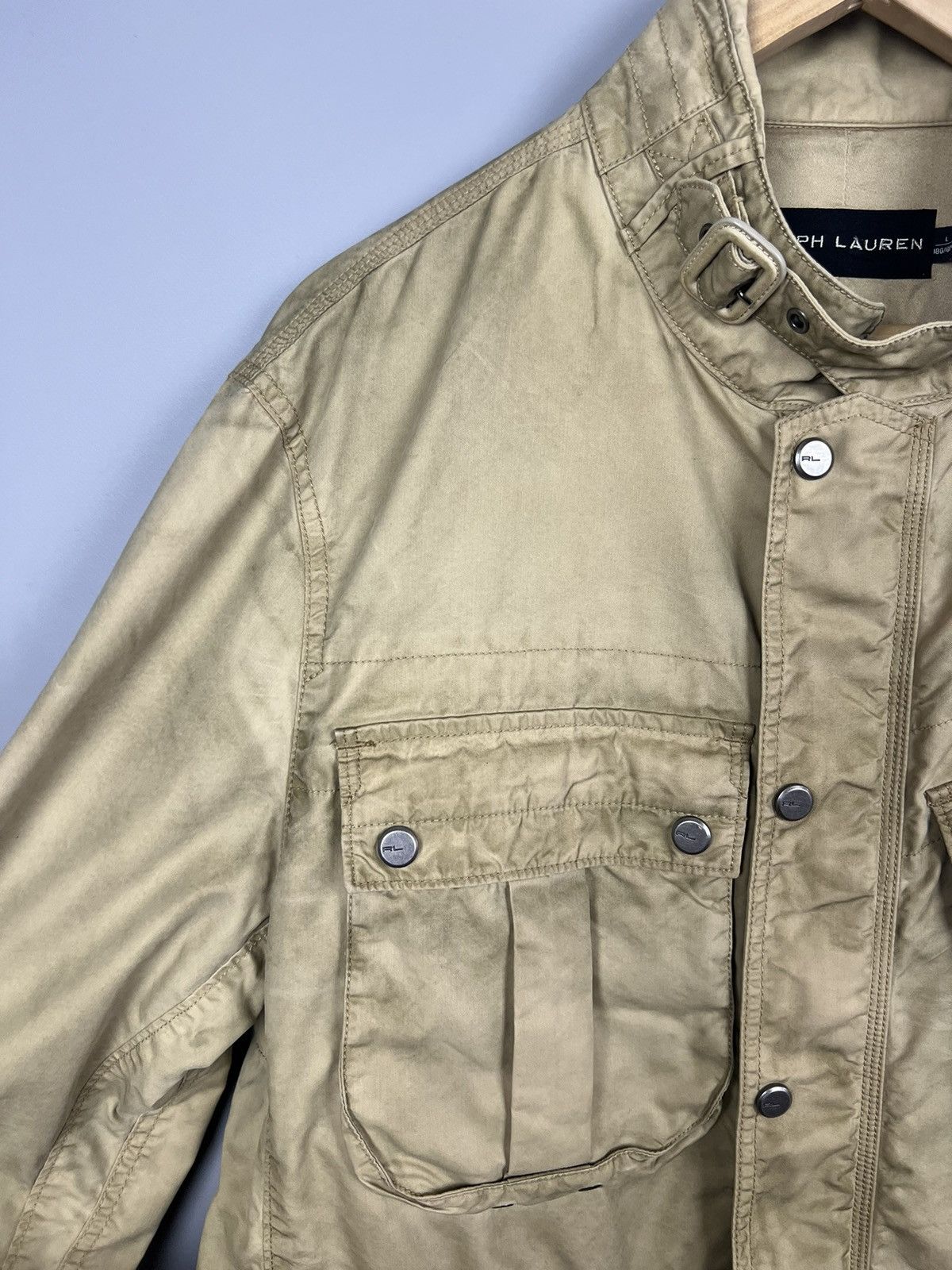 Polo Ralph Lauren (L) POLO RALPH LAUREN Black Label Motorcycle /biker Jacket Size US L / EU 52-54 / 3 - 6 Thumbnail