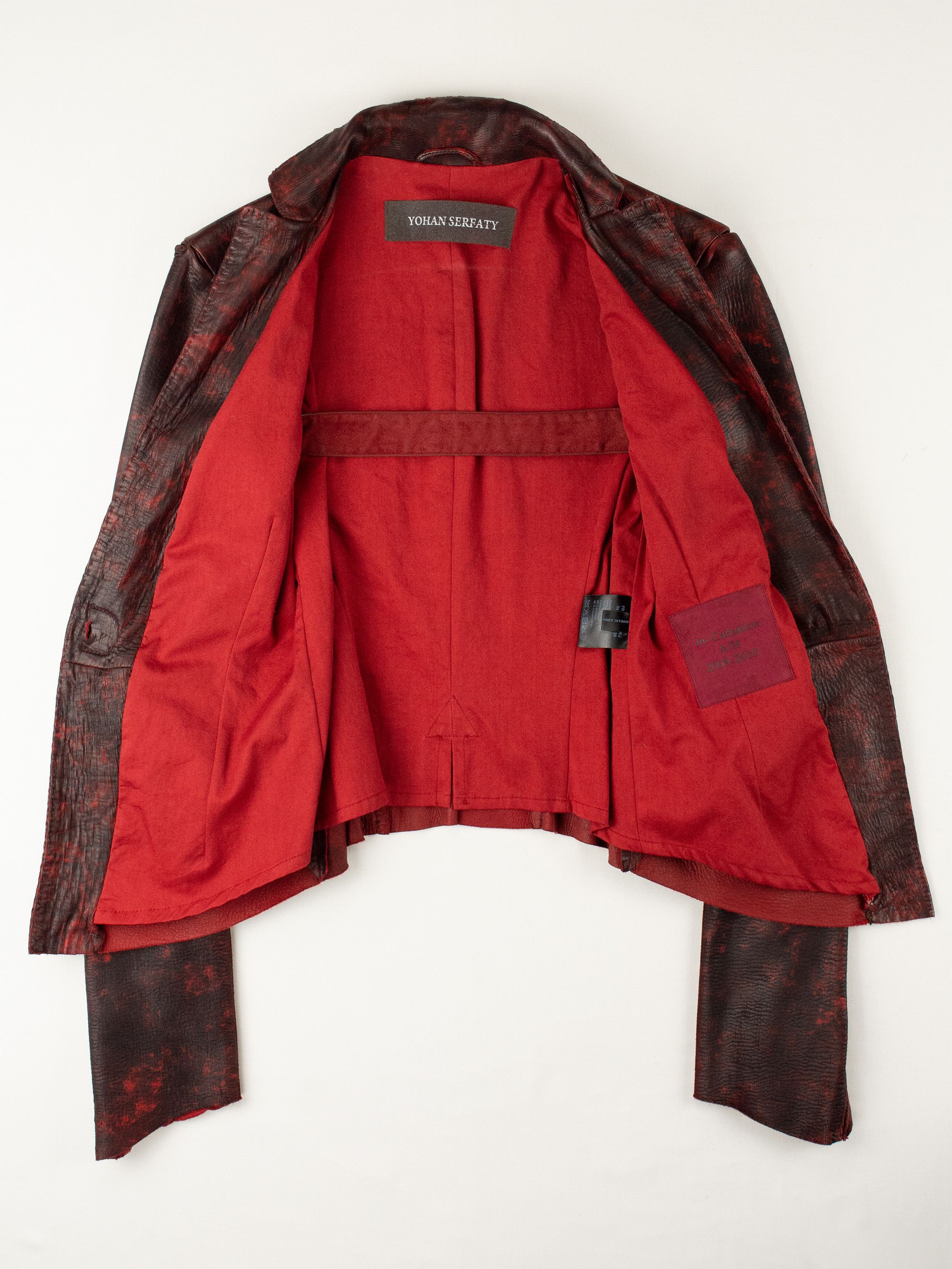 Y/Project × Yohan Serfaty Yohan Serfaty - A/W 2009 - dapple dyed deer leather jacket Size XS / US 0-2 / IT 36-38 - 3 Thumbnail