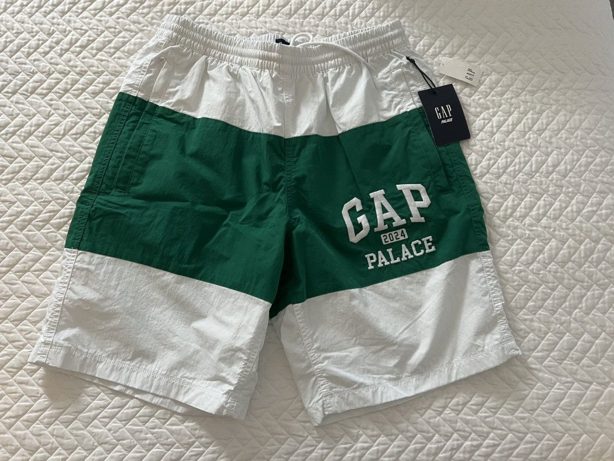 Gap Palace x Gap Boardshort in Bright White (& Green) Sz Medium