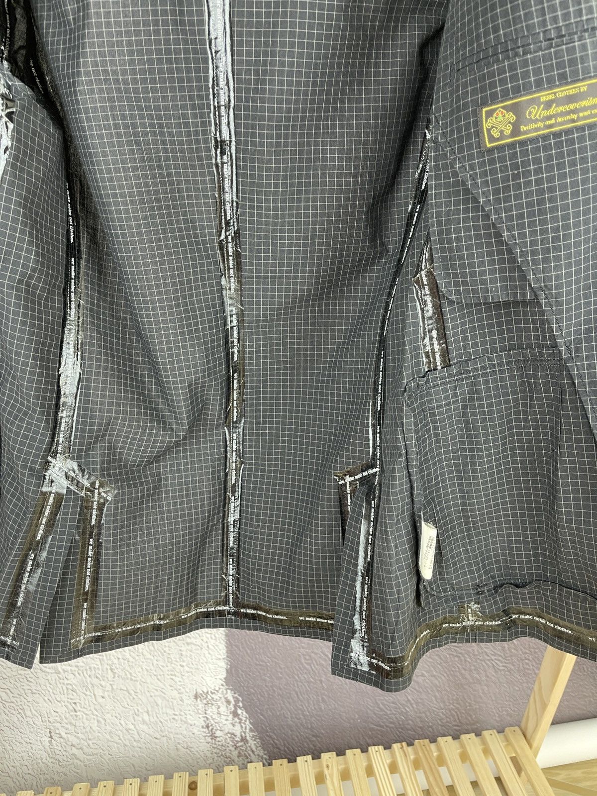 Japanese Brand Undercoverism "We Make Clothes Not Noise" Blazer checkered Size 38R - 13 Thumbnail