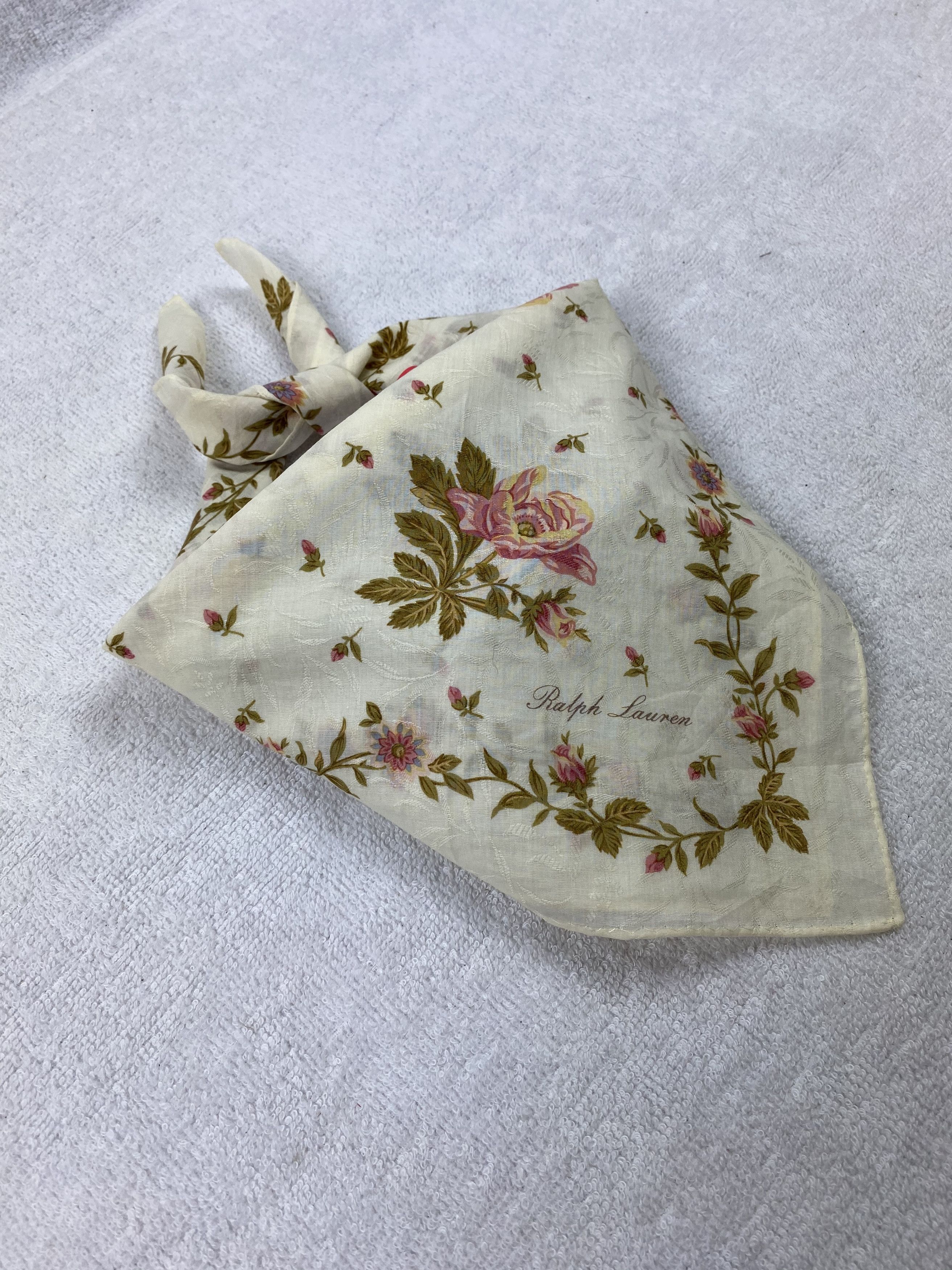 Polo Ralph Lauren × Ralph Lauren × Vintage Ralph Lauren Handkerchief / Bandana / Neckerchief Size ONE SIZE - 1 Thumbnail