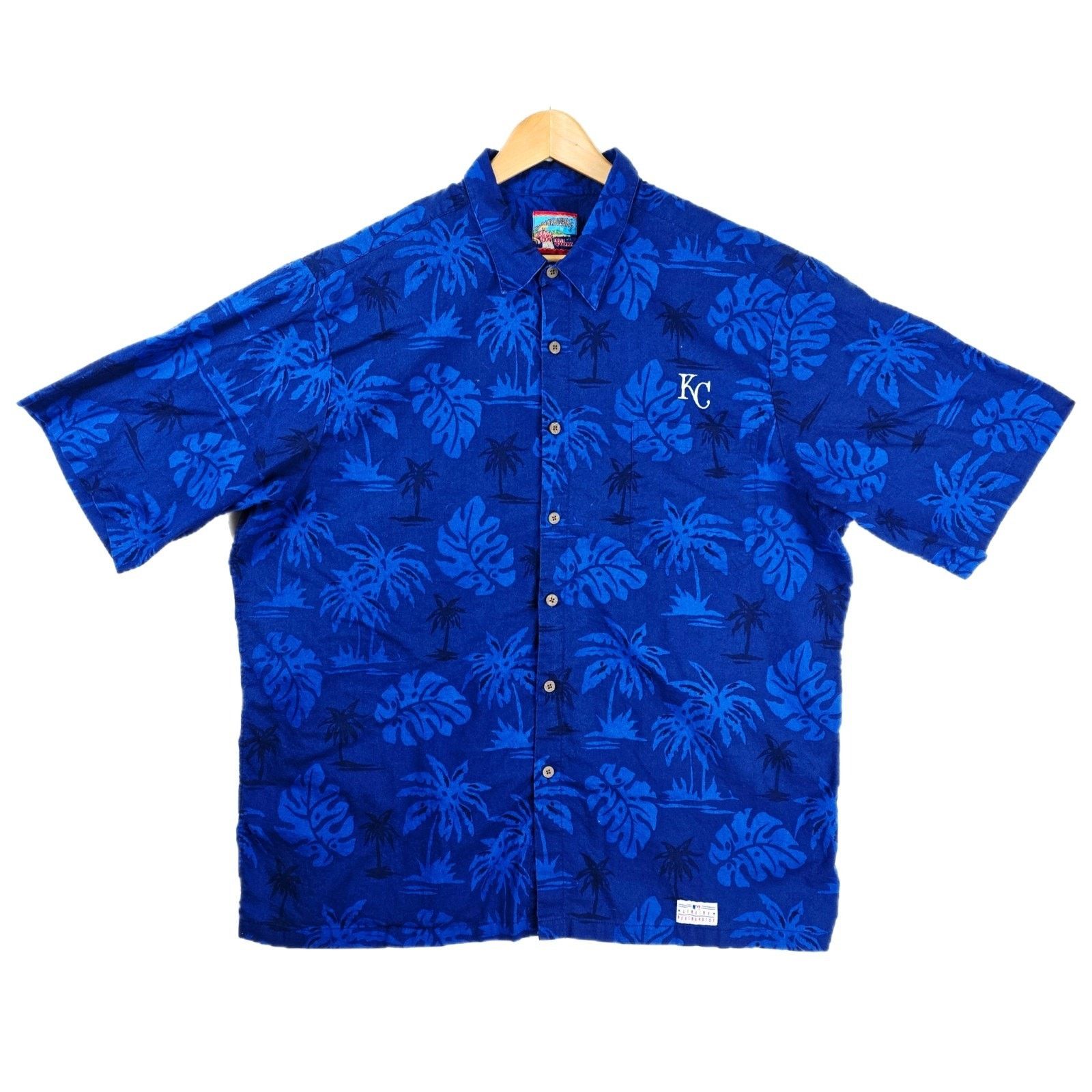 Joe Kealoha's Reyn Spooner KC Royals Hawaiian Shirt XXL MLB
