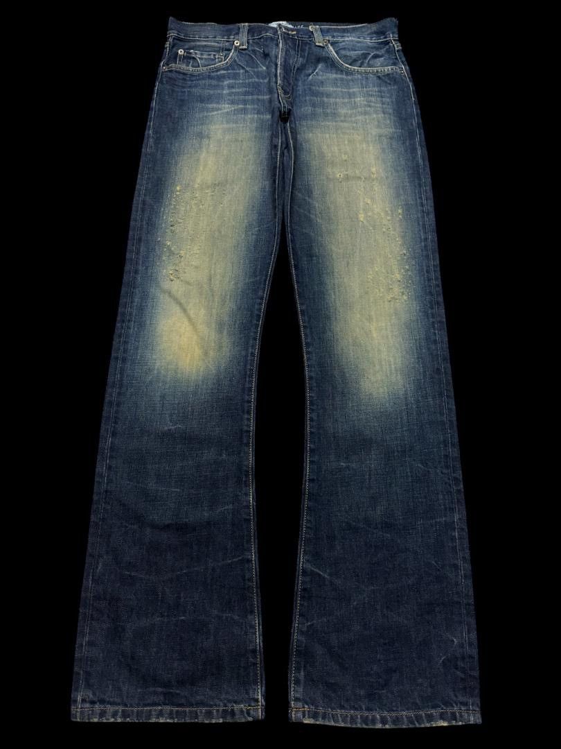 Vintage FLARE 90s Insane Japanese Rafter Rusty Mudwash Distressed Size US 31 - 1 Thumbnail
