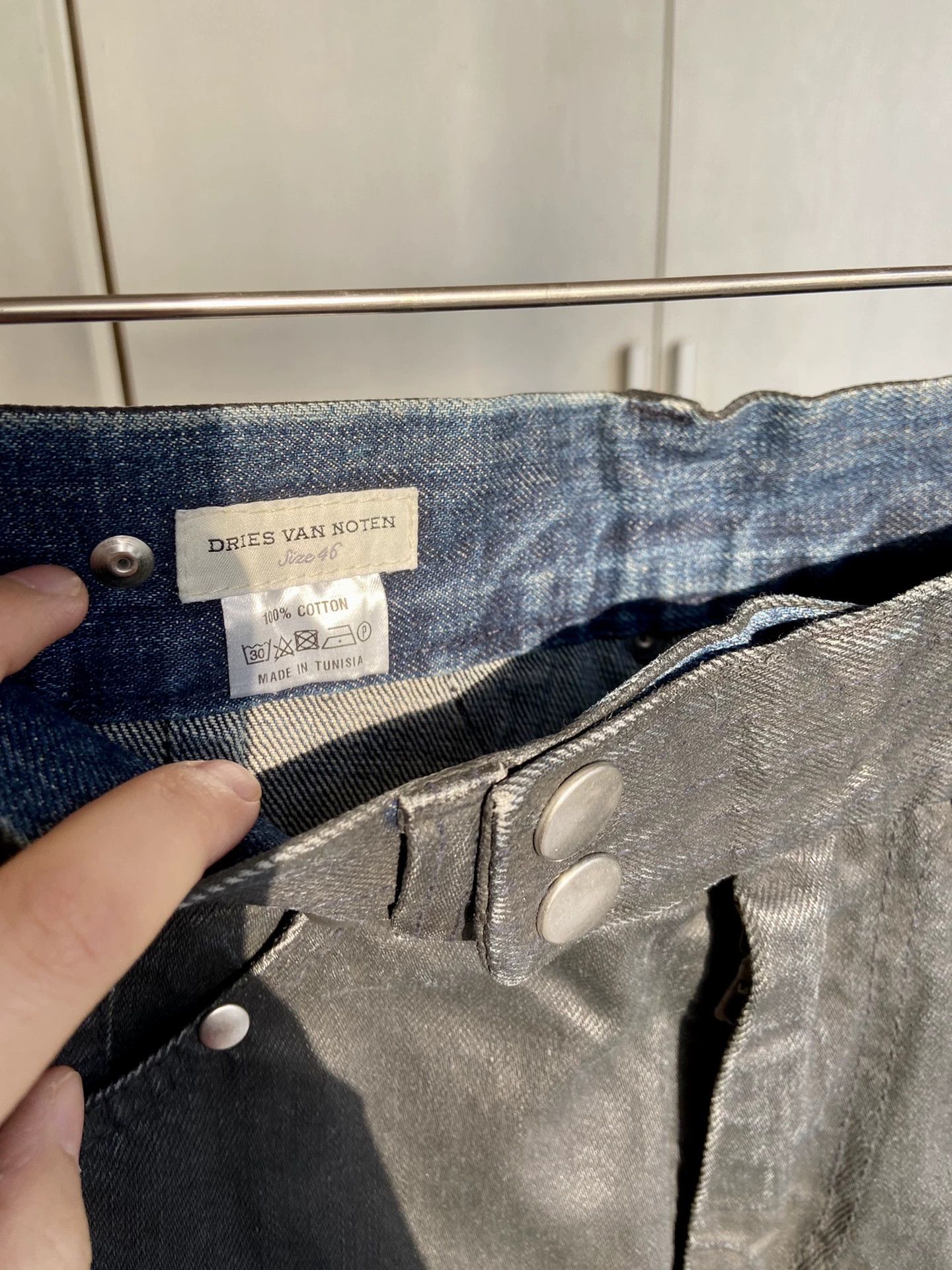 Dries Van Noten DVN Men's Heavyweight Jeans 46 (Unisex) New Tagged Size US 30 / EU 46 - 9 Thumbnail