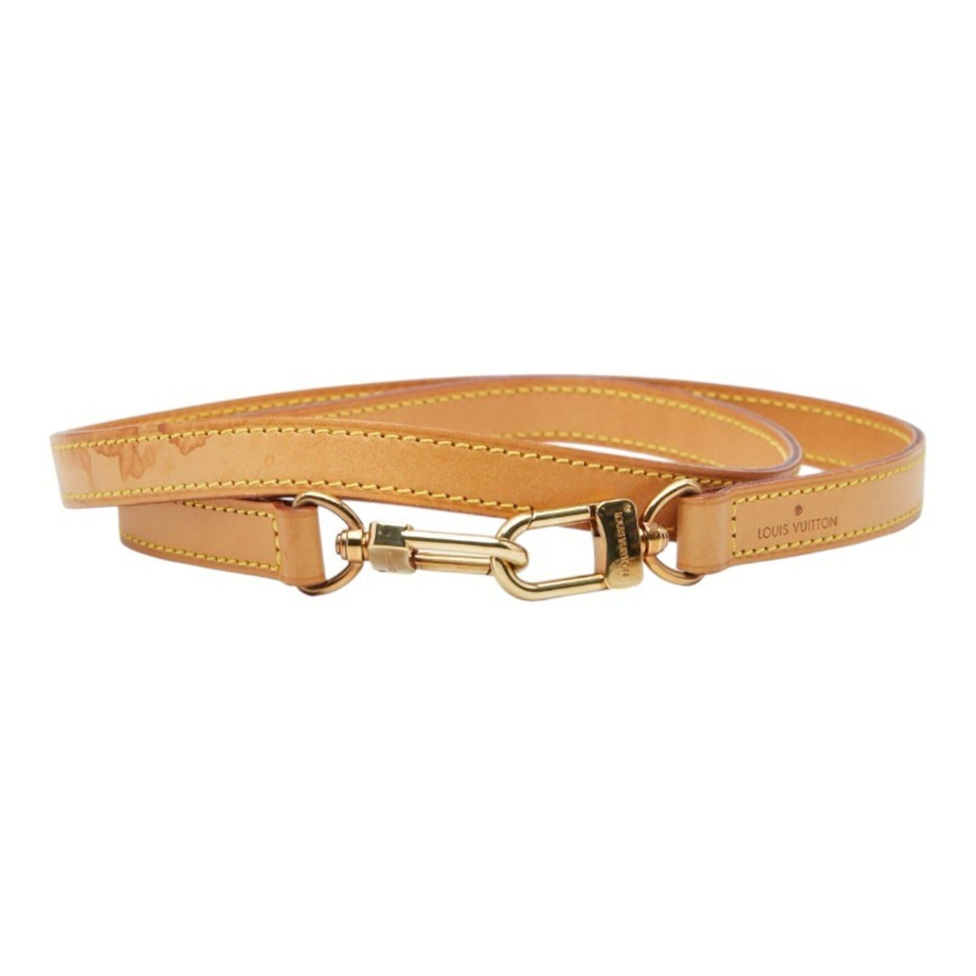 Louis Vuitton Louis Vuitton Shoulder Strap, Beige Leather, Women's LOUIS VUITTON Size ONE SIZE - 1 Thumbnail