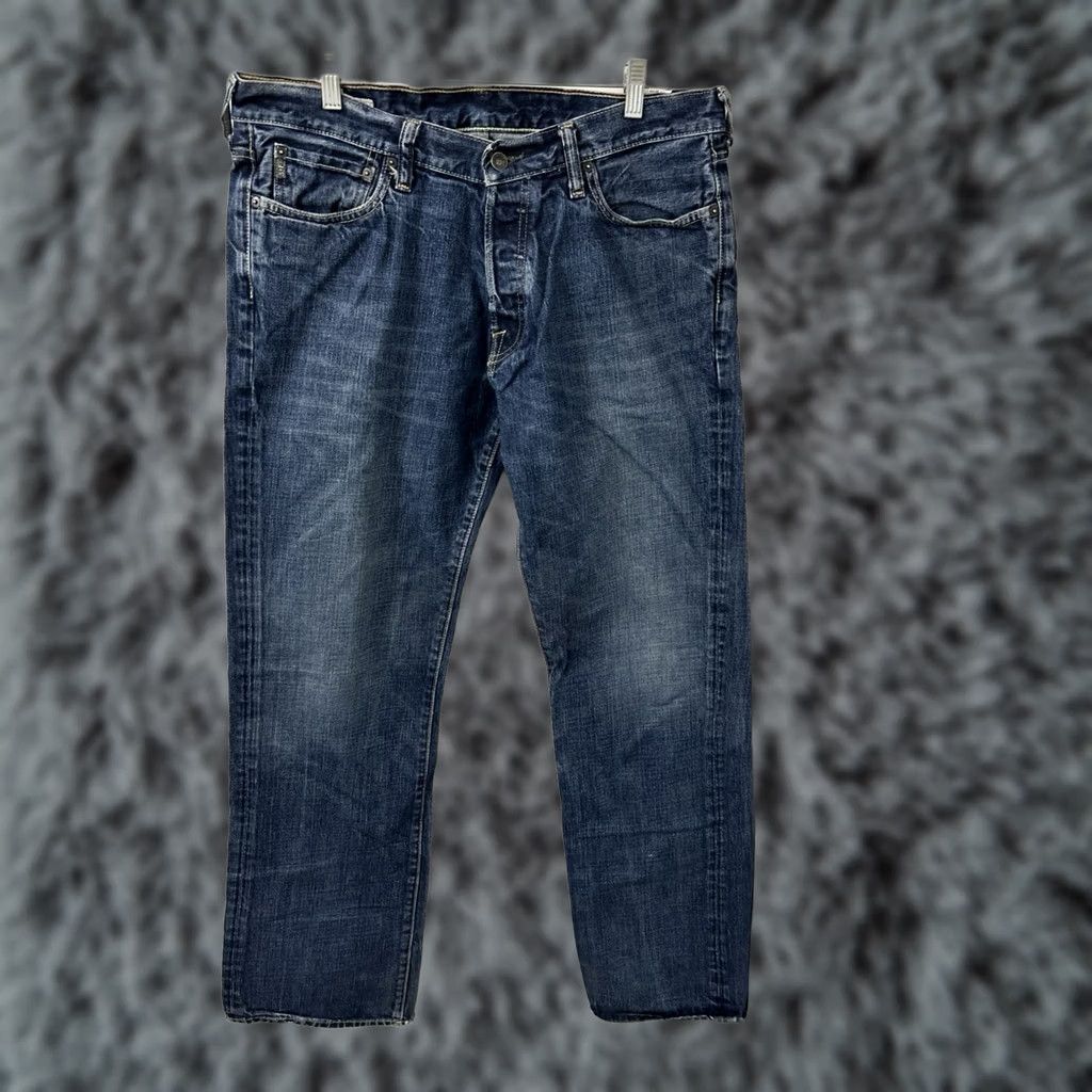 Abercrombie & Fitch VTG Abercrombie & Fitch Kilburn Boot Jeans Mens 34x34 Denim Blue 5-Pocket Bootcut Logo Size US 34 / EU 50 - 1 Thumbnail