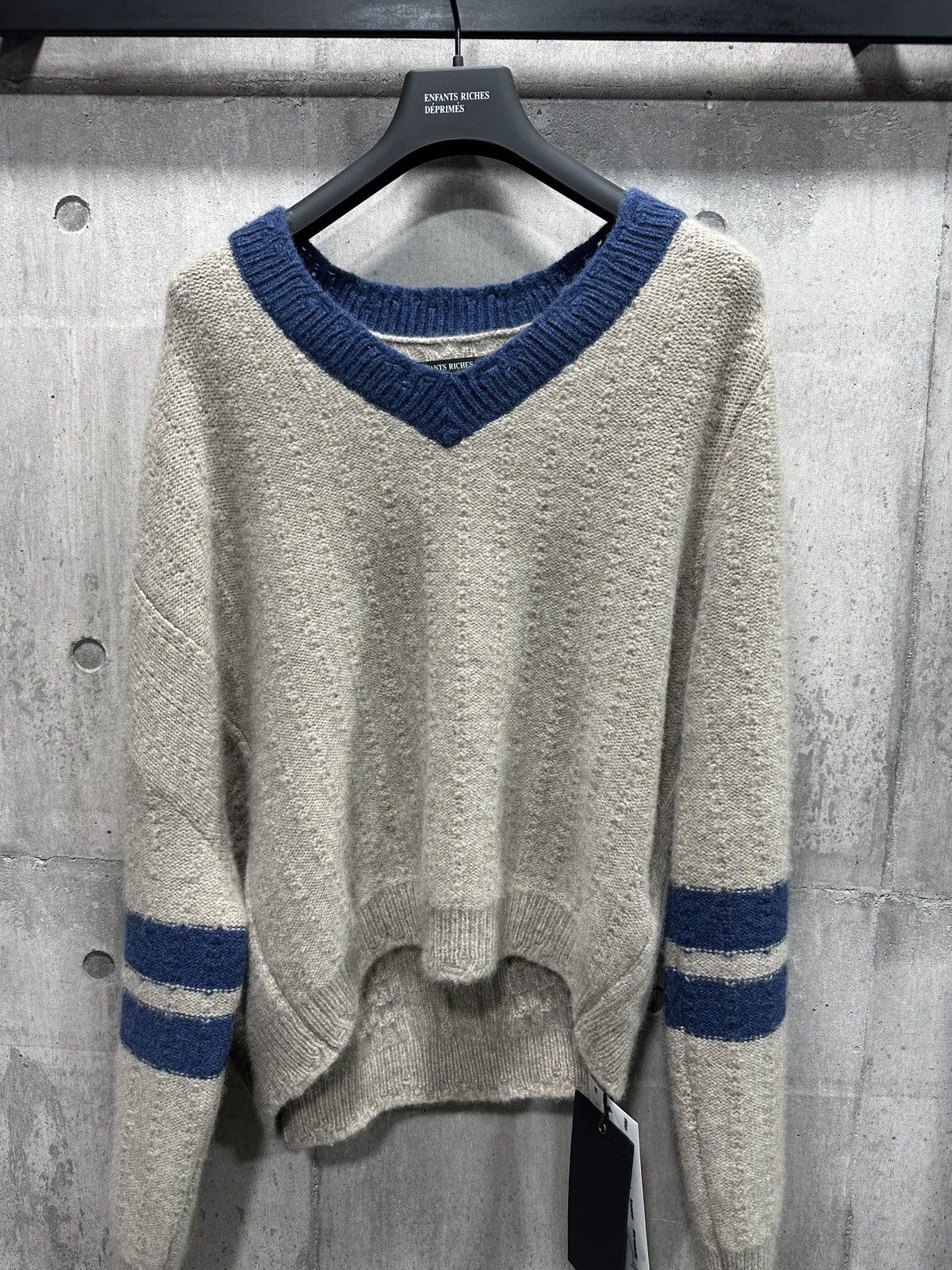 Enfants Riches Deprimes ERD Stripe Asymmetrical Sweater | Grailed
