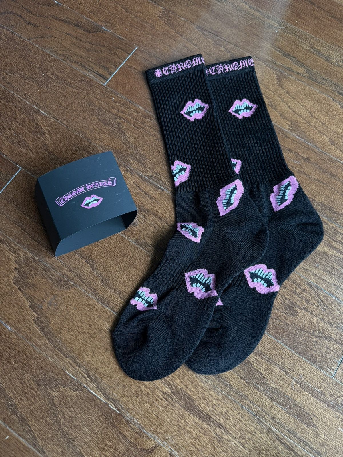 Chrome Hearts Woman's Sport Sock Medium Black | Grailed