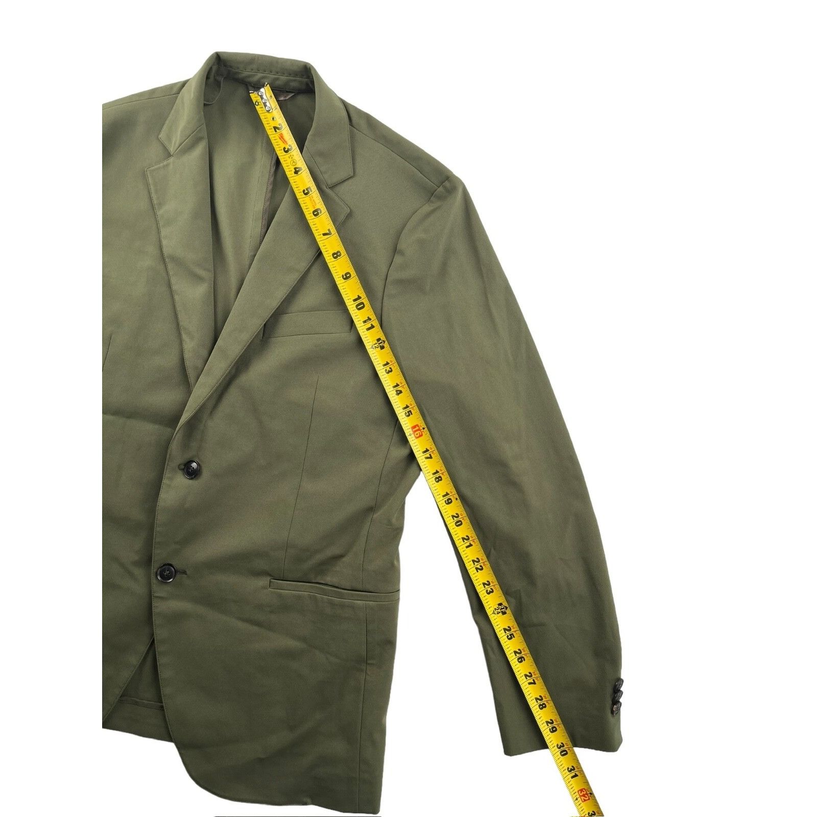 Other Sene Men's Green Unlined Stretch Tech Blazer Jacket • 38 S Size 38S - 9 Thumbnail