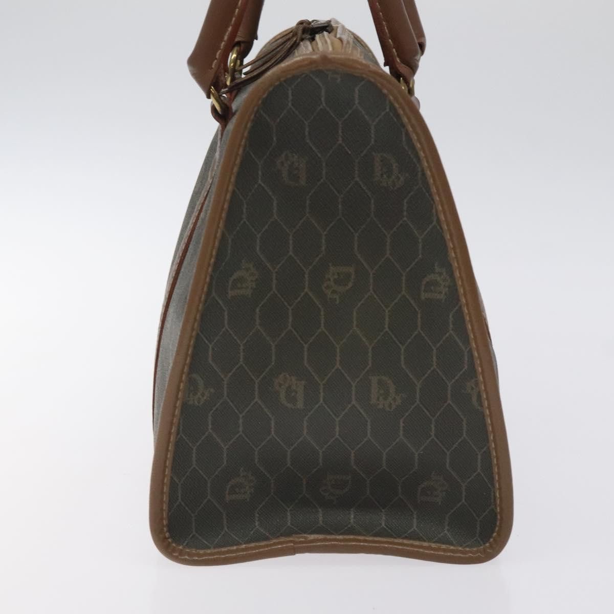 Dior DIOR Honeycomb Canvas Hand Bag Pvc Black Gold Size ONE SIZE - 4 Thumbnail