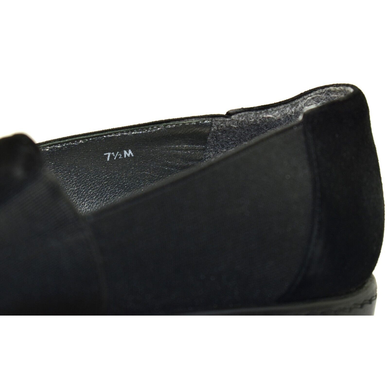 Stuart Weitzman STUART WEITZMAN Black Suede Sides Low Wedge Pump Shoes 7.5 M Size US 7.5 / IT 37.5 - 6 Thumbnail