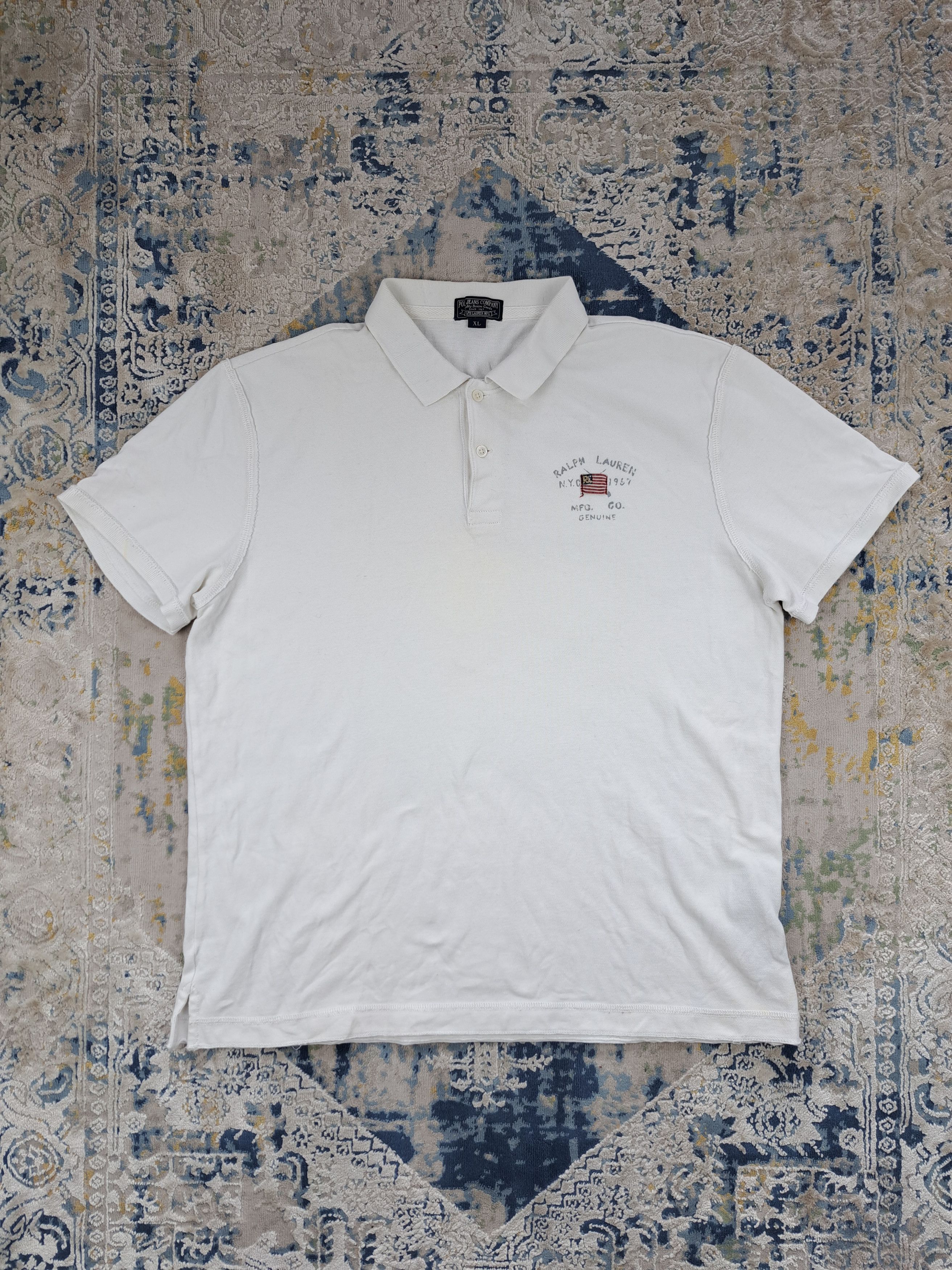 Polo Ralph Lauren Ralph Lauren Big American Flag Polo Shirt y2k Drip Size US XL / EU 56 / 4 - 3 Thumbnail