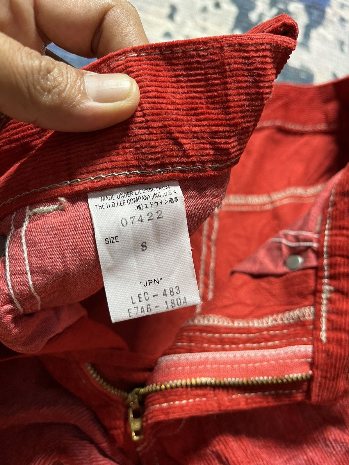 Lee × Vintage STEALS Rare Vintage Lee Cowboy Cargo Courdroy Bootcut 90s Size US 30 / EU 46 - 7 Thumbnail