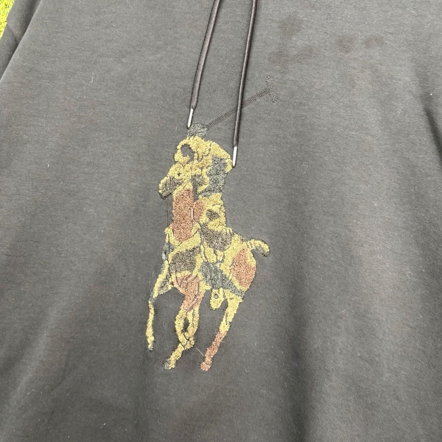 Polo Ralph Lauren Polo Ralph Lauren Hoodie Mens 2XL Black Big Pony Sweatshirt Performance y2k Shirt Size US XXL / EU 58 / 5 - 5 Thumbnail