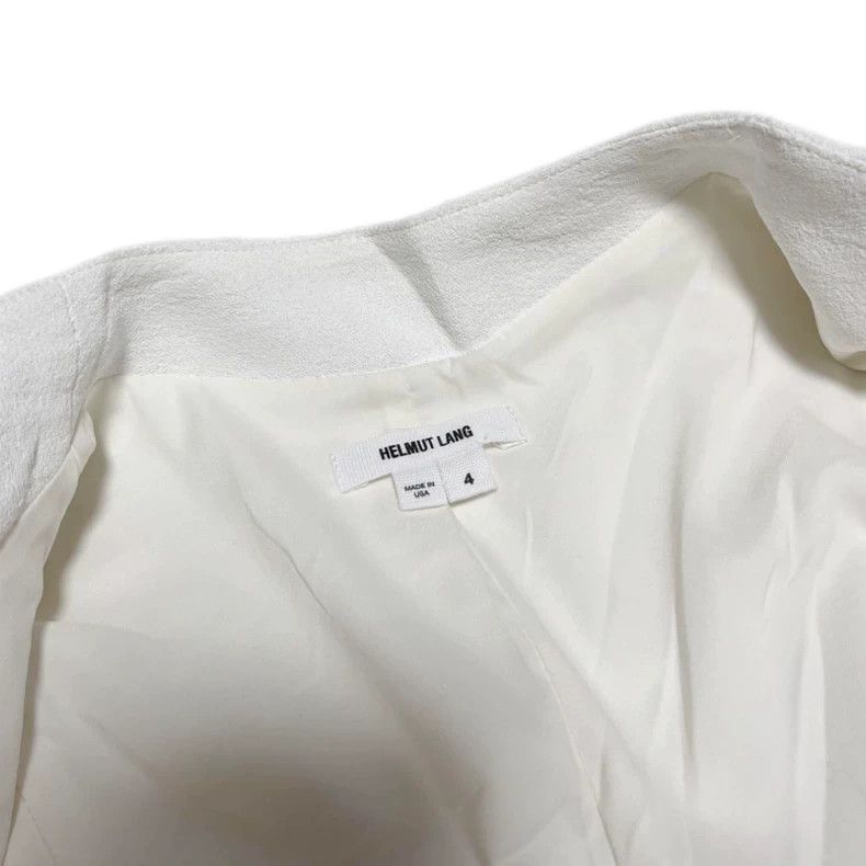 Helmut Lang Helmut Lang size 4Irregular shaped suit white jacket Rare p Size 48S - 6 Thumbnail