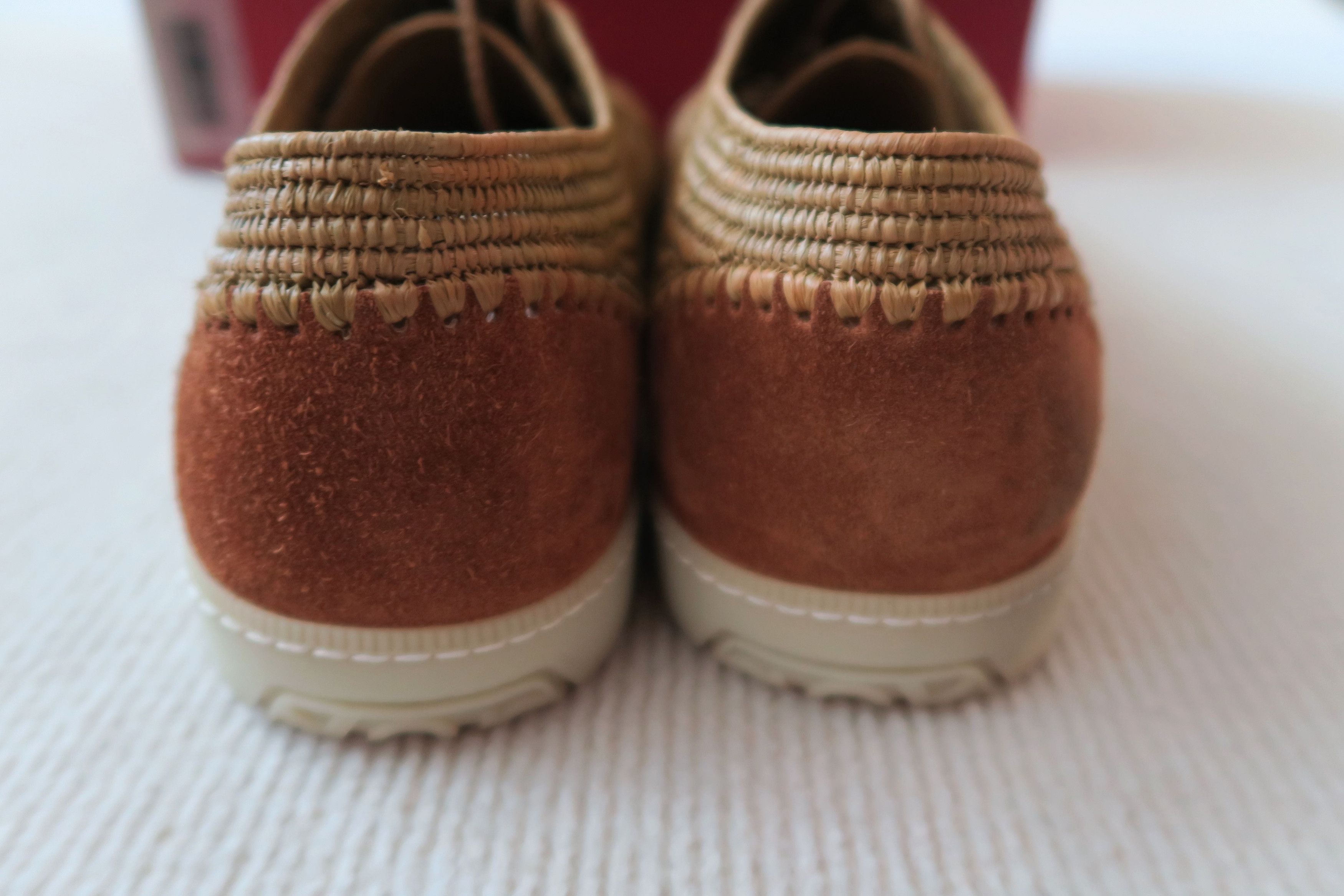 Salvatore Ferragamo Salvatore Ferragamo Straw & Suede Sneakers Size US 11.5 / EU 44-45 - 4 Thumbnail