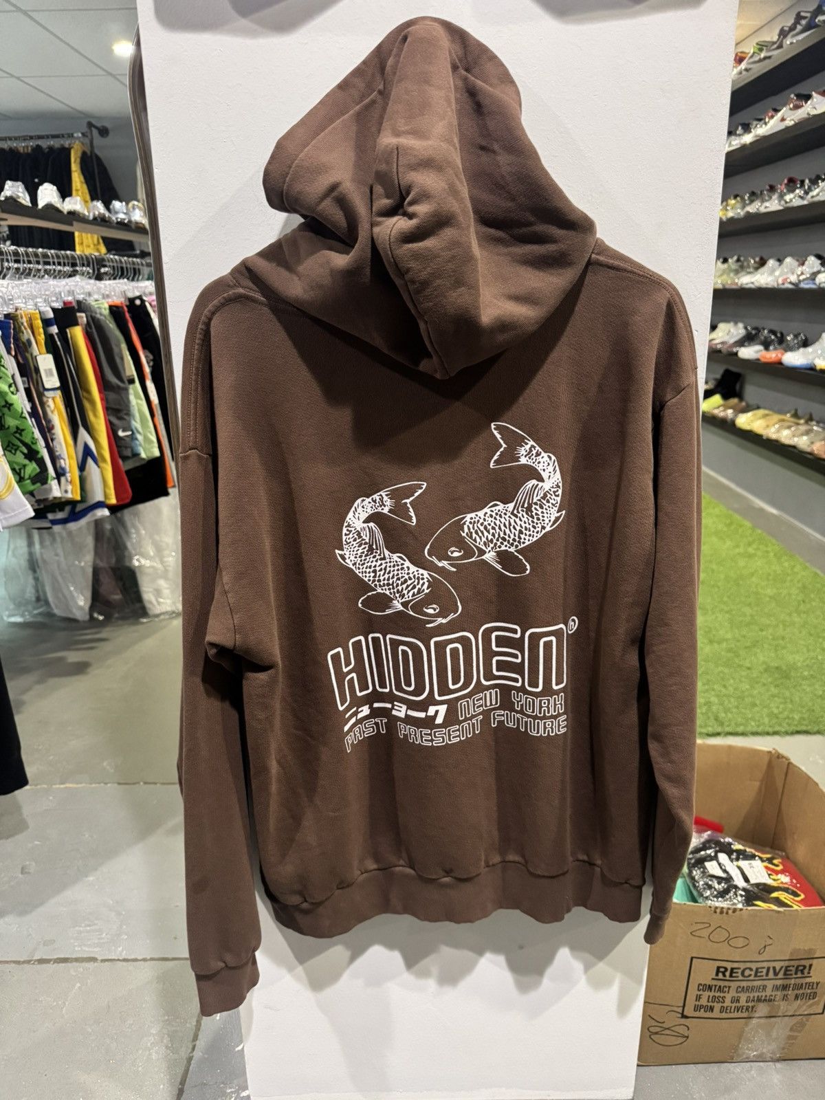 HIDDEN Hidden NY Koi Fish Hoodie Brown Size US M / EU 48-50 / 2 - 3 Thumbnail