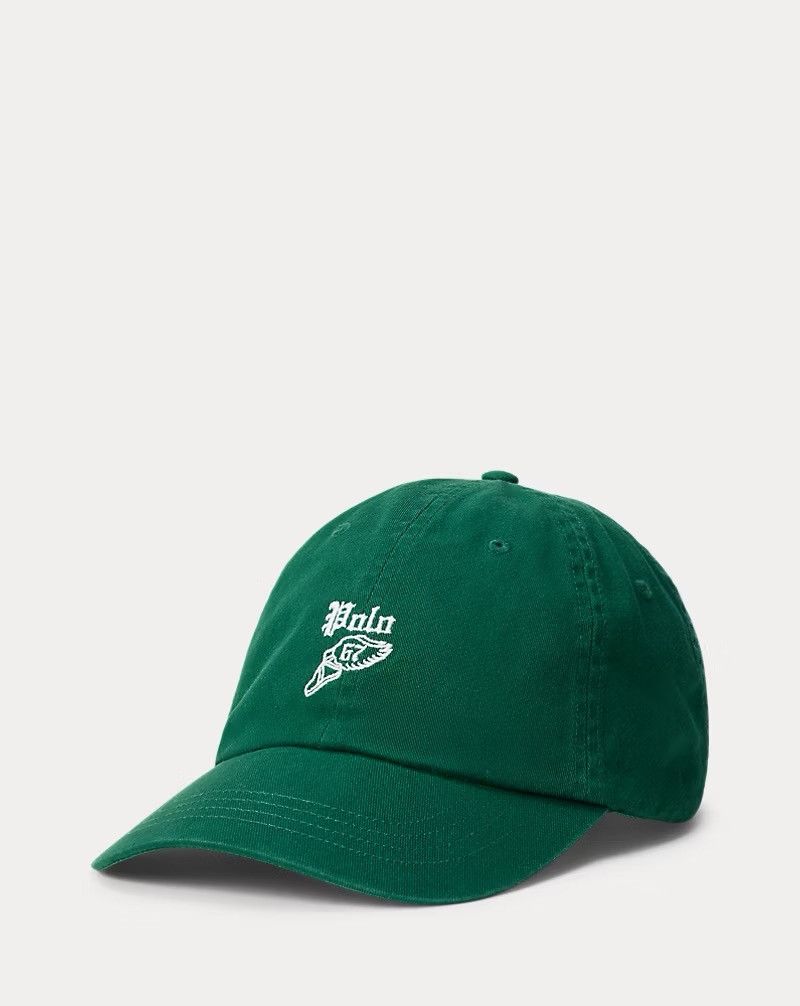 Polo Ralph Lauren Polo Ralph Lauren RL Embroidered Twill Ball Cap Green Size ONE SIZE - 1 Thumbnail