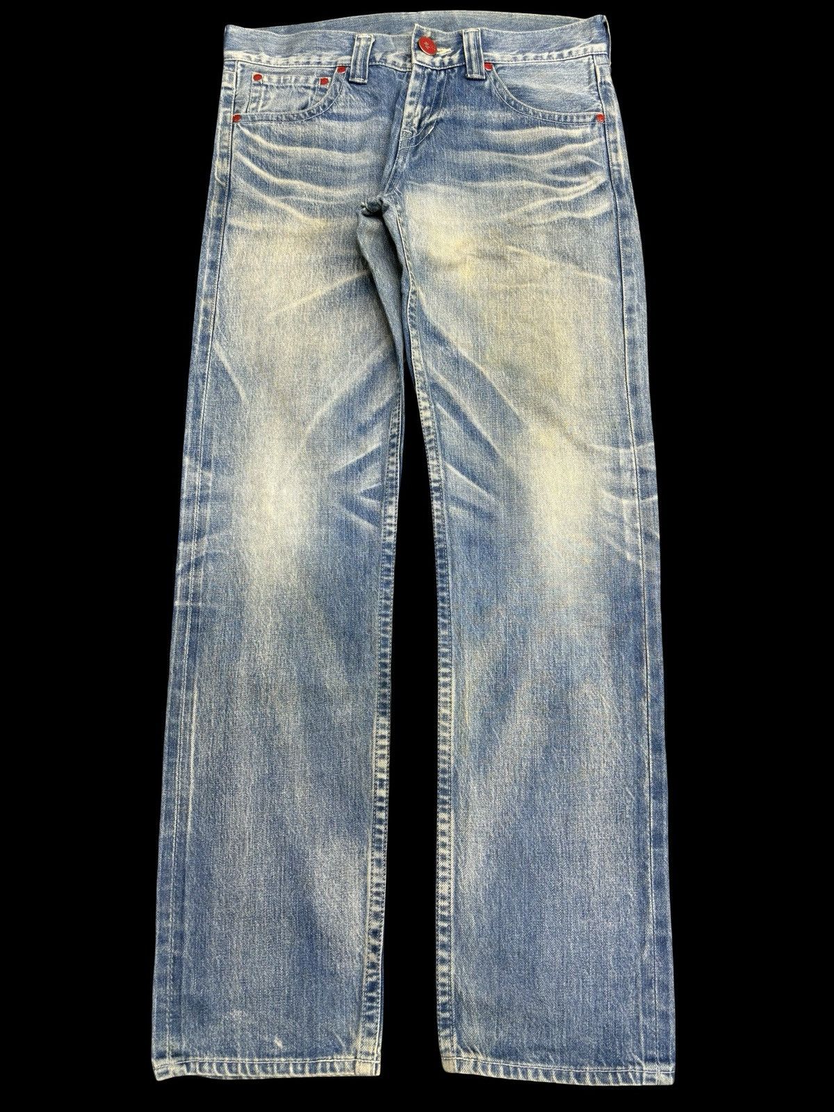 Japanese Brand 💥Archival💥Insane Style Bagarch Selvedge Slim Denim F548 Size US 33 - 2 Thumbnail