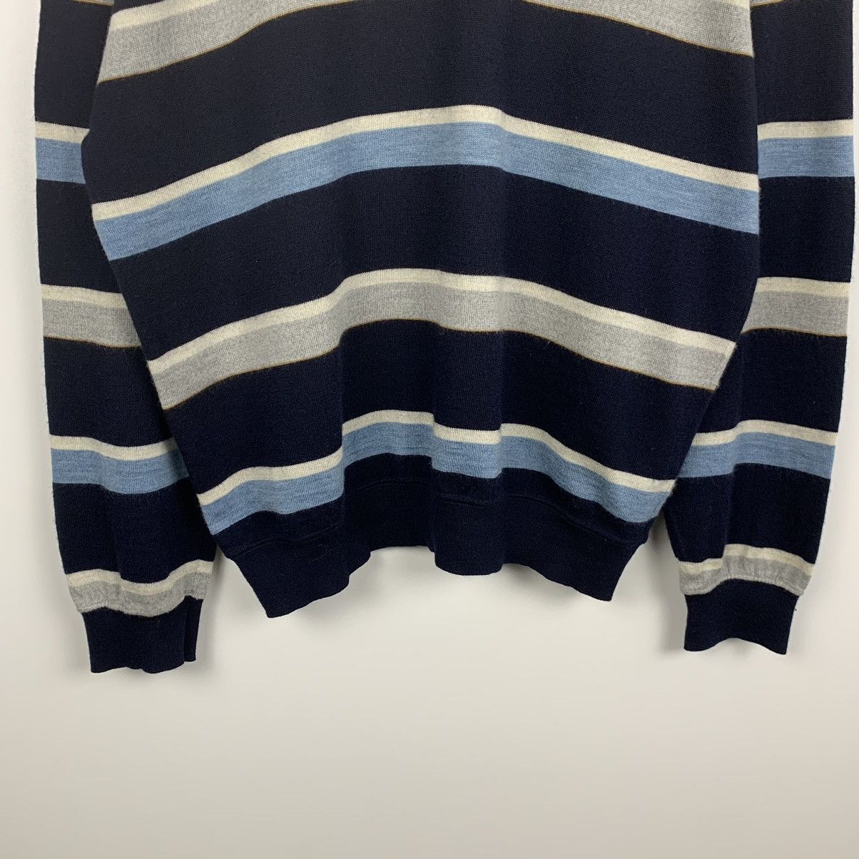 Paul & Shark Vintage Paul & Shark Striped Wool Sweater Men’s Size L Size US L / EU 52-54 / 3 - 3 Thumbnail