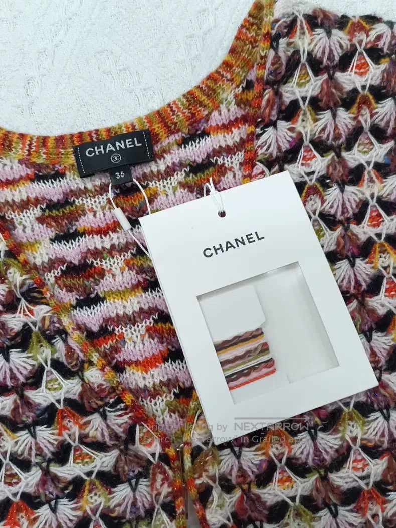 Chanel Chanel Thick thread braided knitted vest Size XS / US 0-2 / IT 36-38 - 4 Thumbnail