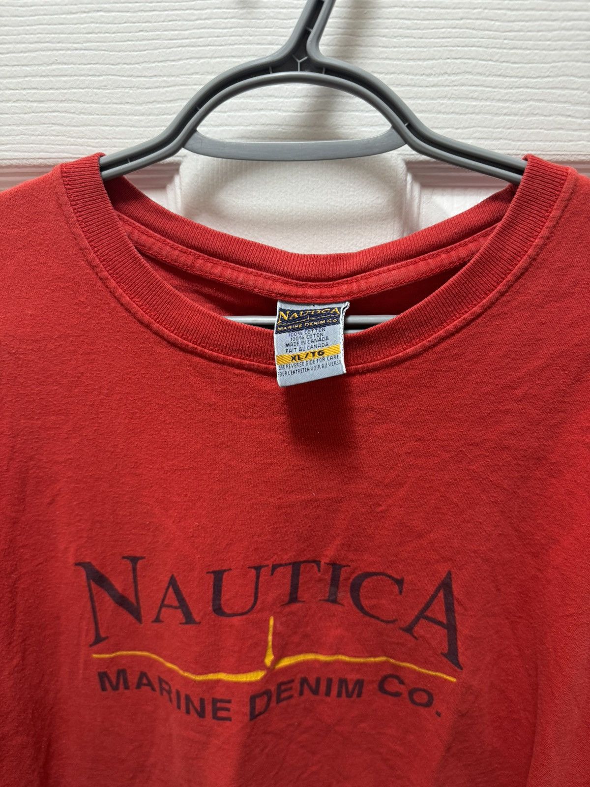 Nautica Nautica Marine Denim Vintage Cotton Shirt Red Logo Size US XL / EU 56 / 4 - 3 Thumbnail