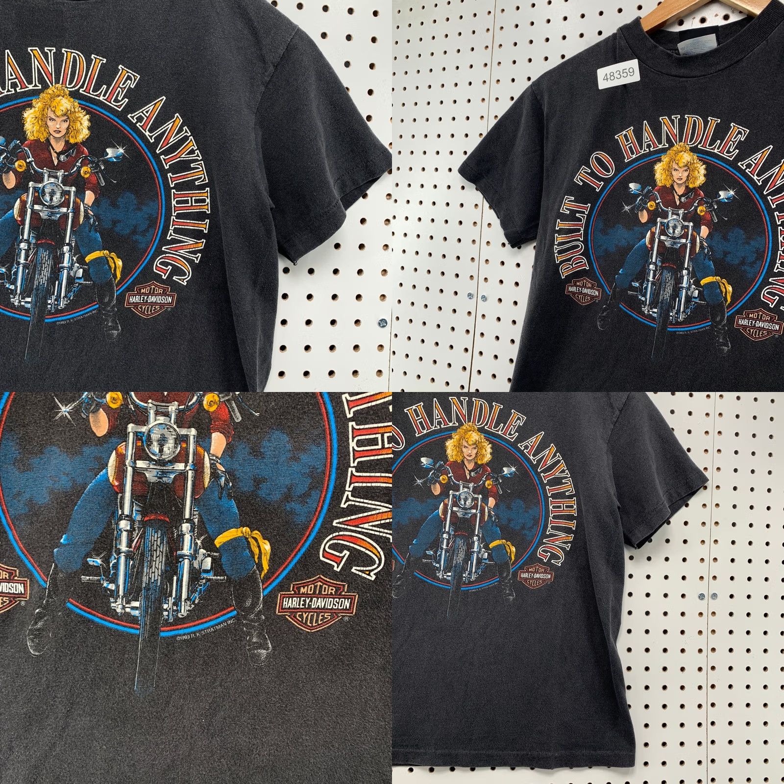 Harley Davidson VINTAGE Harley-Davidson Graphic T Shirt Women S Black 1993 Baton Rouge USA Harley-Davidson Graphic T Shirt Women S Black 1993 Baton Rouge USA Size S / US 4 / IT 40 - 8 Thumbnail