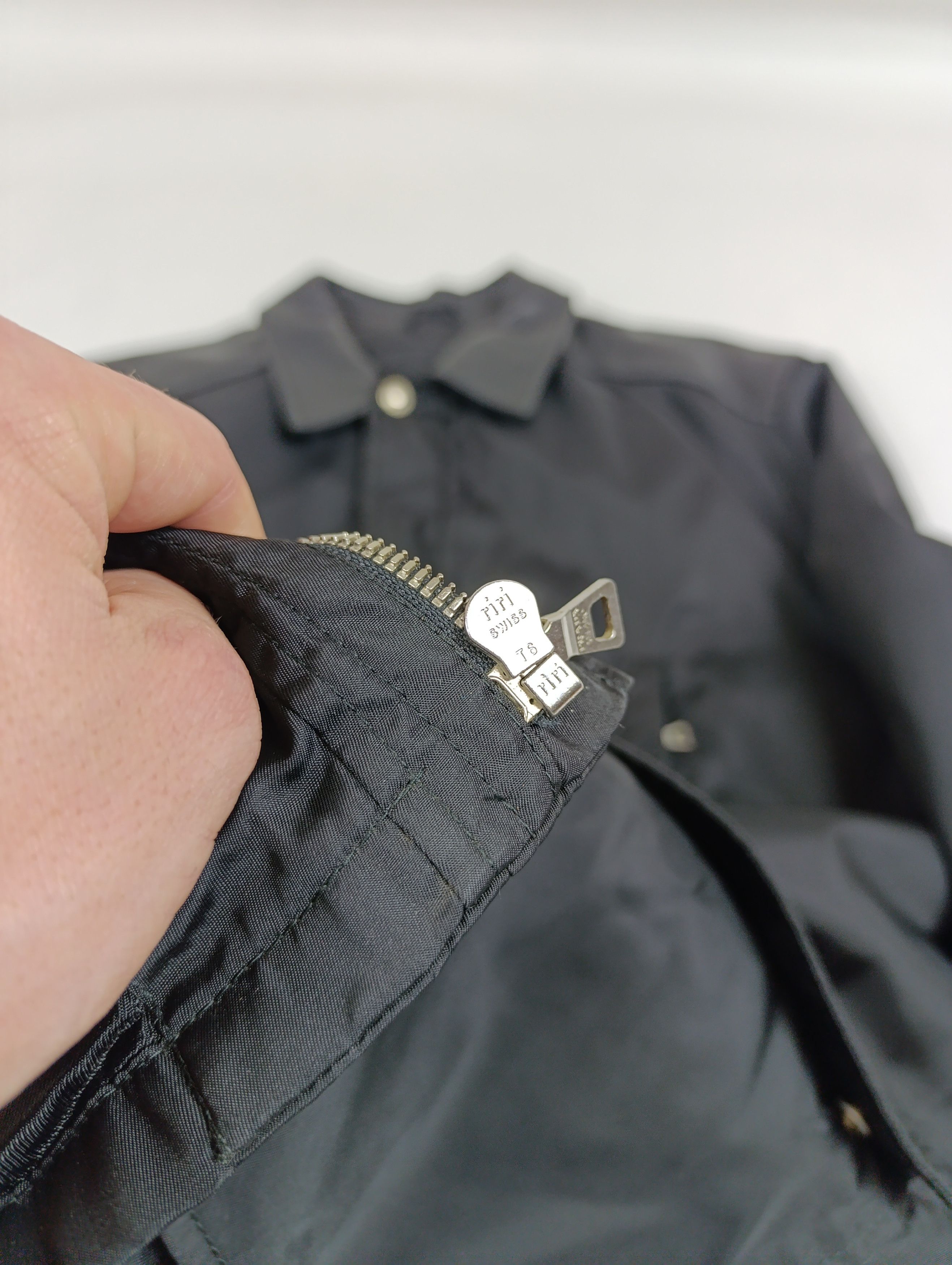 Prada ARCHIVE 90S PRADA LEATHER SHOULDER NYLON DOUBLE ZIP COAT Size US L / EU 52-54 / 3 - 15 Thumbnail