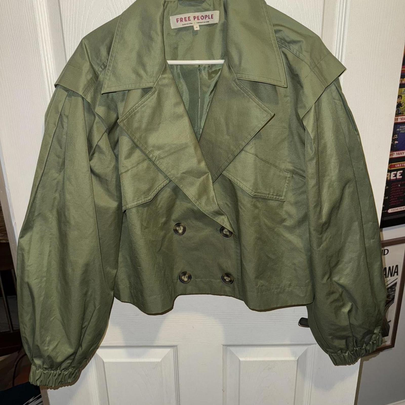 Free People Free People x Revolve Looking Glass Trench Coat in Army Size M / US 6-8 / IT 42-44 - 2 Thumbnail
