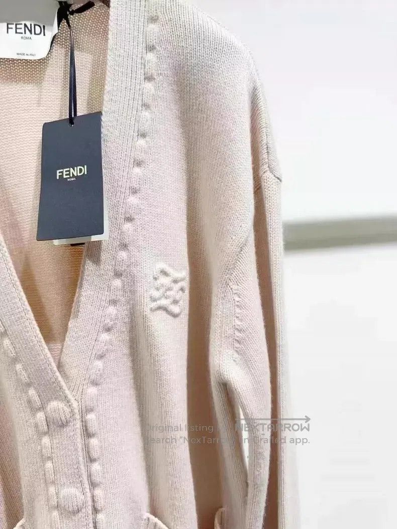 Fendi Fendi Cardigan, Show White and Gentle Color Size 4XL / US 24-26 - 4 Thumbnail