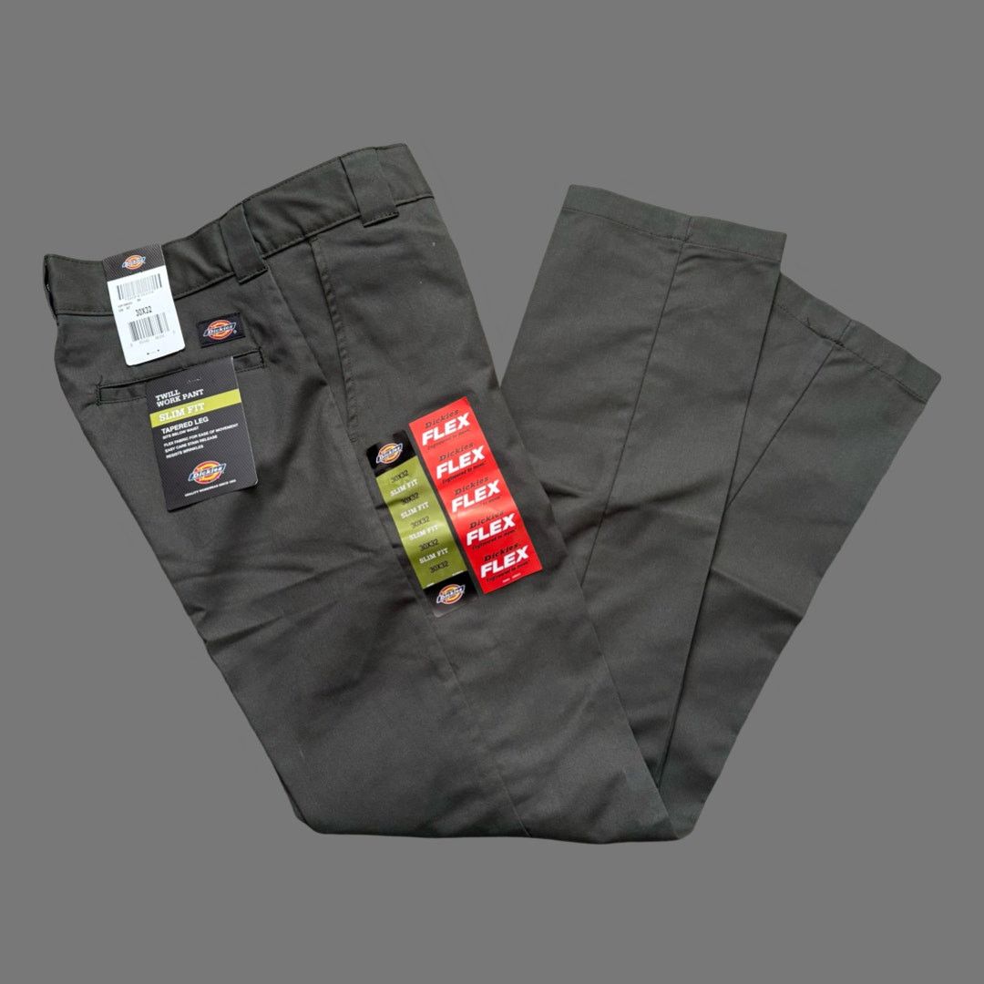 Dickies Dickies Flex Twill Slim Fit Dark Green Work Pant Size 30x32 Size US 30 / EU 46 - 2 Thumbnail