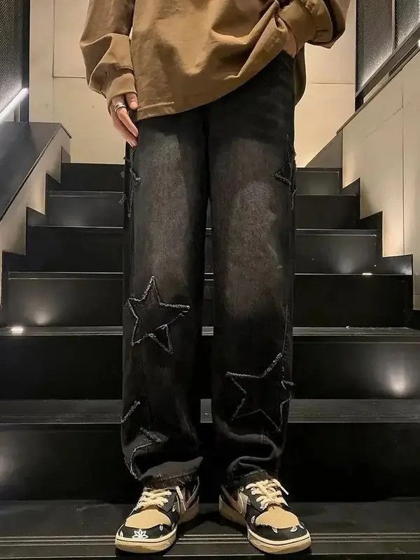 Japanese Brand Himejima x Mii Y2K Star Embroidery Casual Denim Pant Size US 34 / EU 50 - 1 Thumbnail