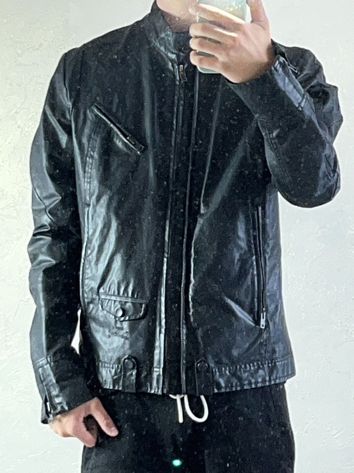 Diesel 🦅Vintage Diesel Leather Jacket Denim Jacket y2k Style Size US XL / EU 56 / 4 - 7 Thumbnail