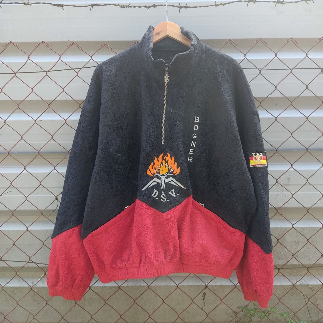 Bogner × Polartec × Vintage Vintage Bogner Fleece Half Zipper Spellout Polartec Size US M / EU 48-50 / 2 - 1 Thumbnail