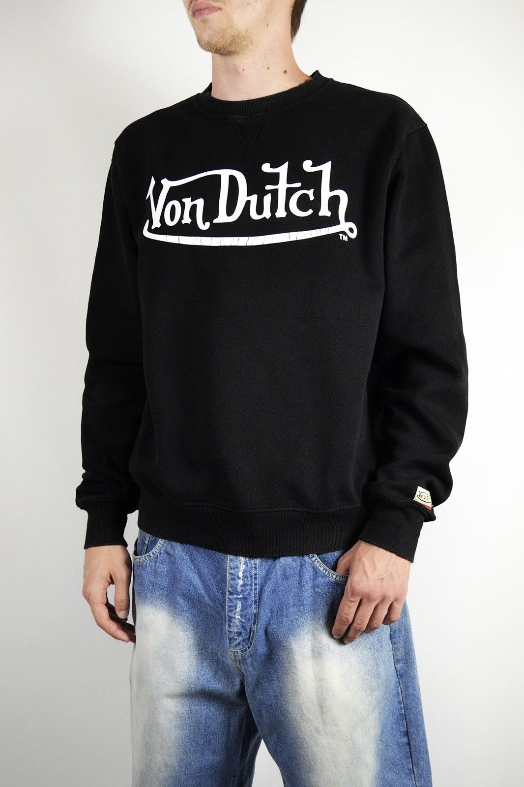 Von Dutch Vintage Von Dutch Big Logo Y2K black Sweatshirt Size US L / EU 52-54 / 3 - 4 Thumbnail