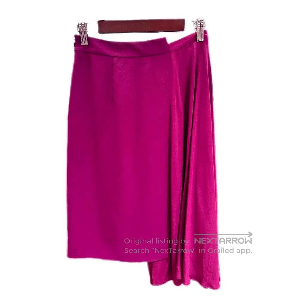 Maison Margiela Maison Margiela Burgundy Patchwork Skirt. Size 37" - 5 Thumbnail