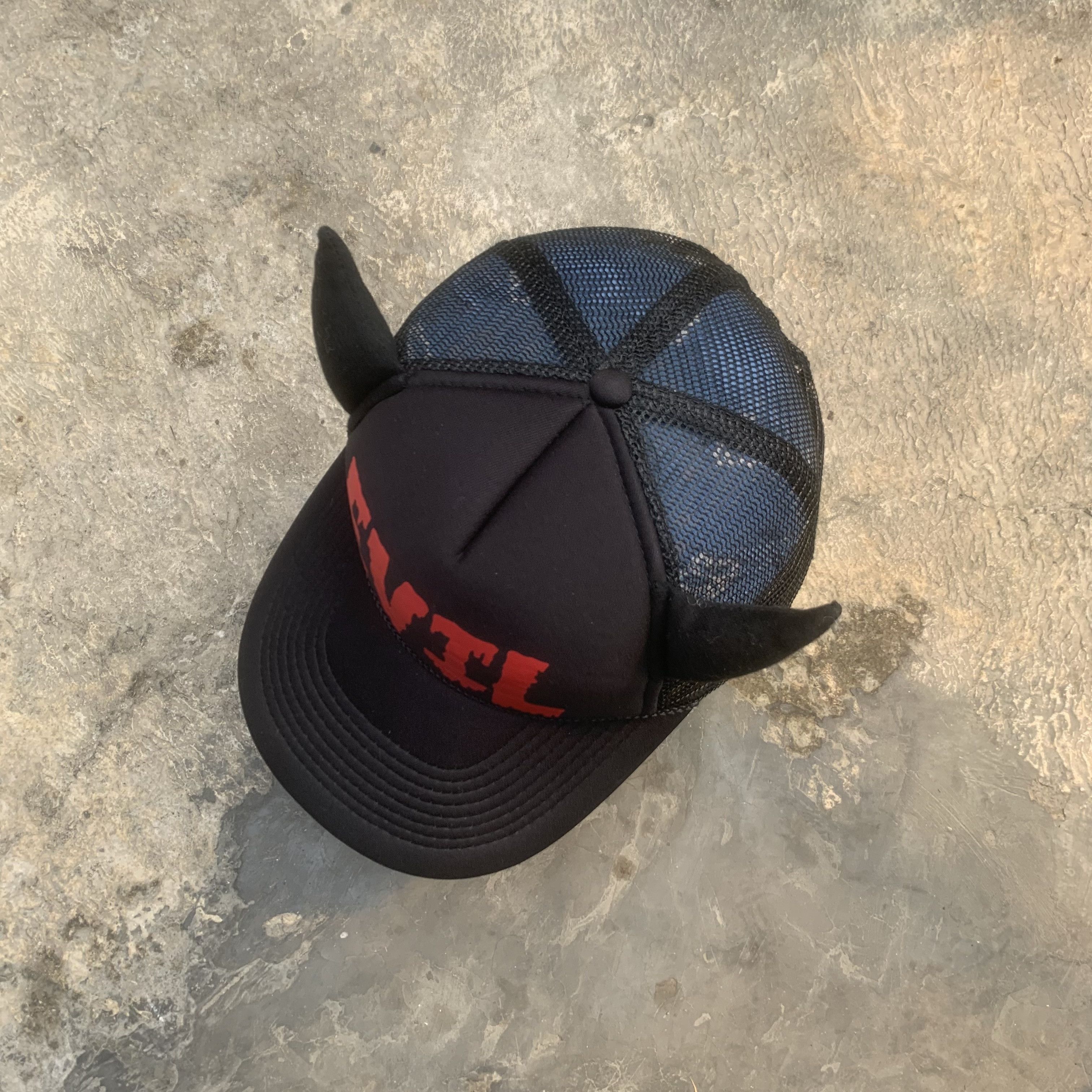 Otto Vintage Trucker Hat Devil Horn Hat Hellcat Punks Red Evil Size ONE SIZE - 5 Thumbnail