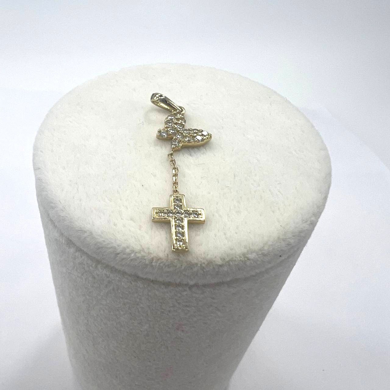Other 14K Yellow Gold Butterfly & Cross Pendant –Graceful Design Size ONE SIZE - 5 Thumbnail